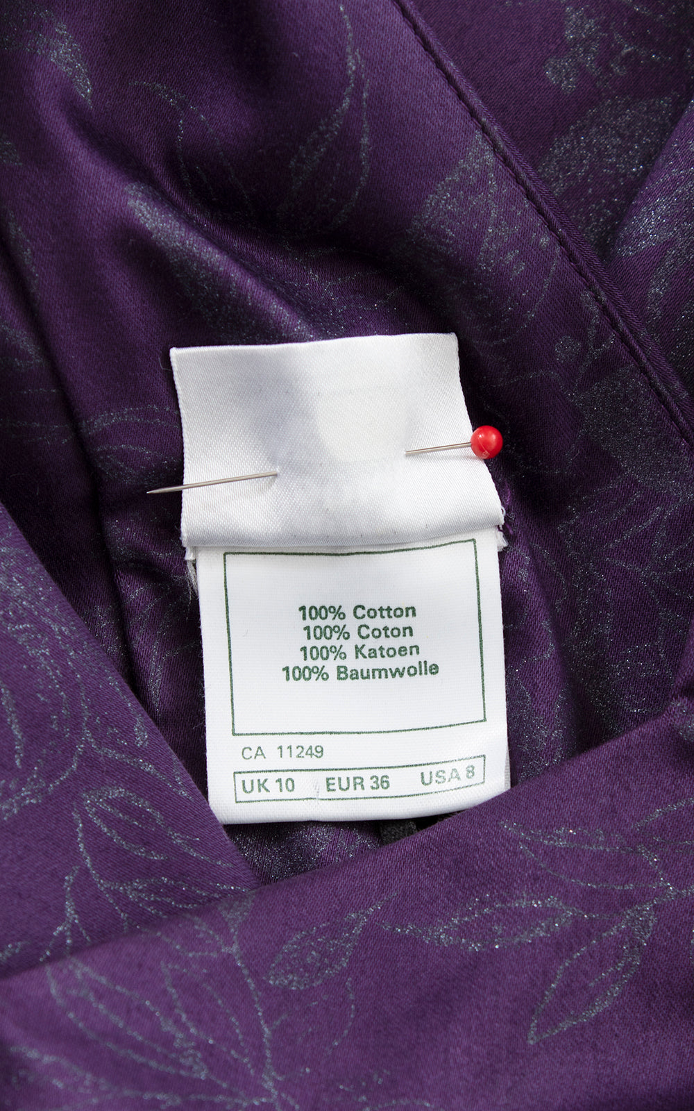 1980s LAURA ASHLEY Floral Metallic Dress with Pockets | x-small/small