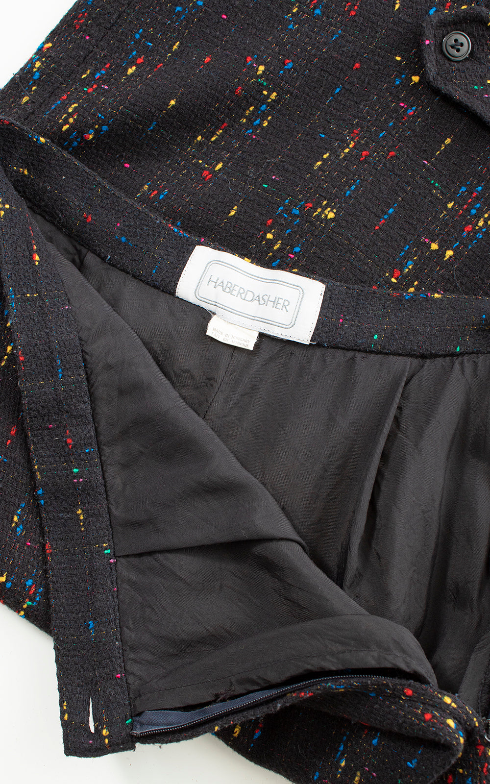 BLV x DEANNA || 1980s does 1950s Flecked Pencil Skirt | x-small