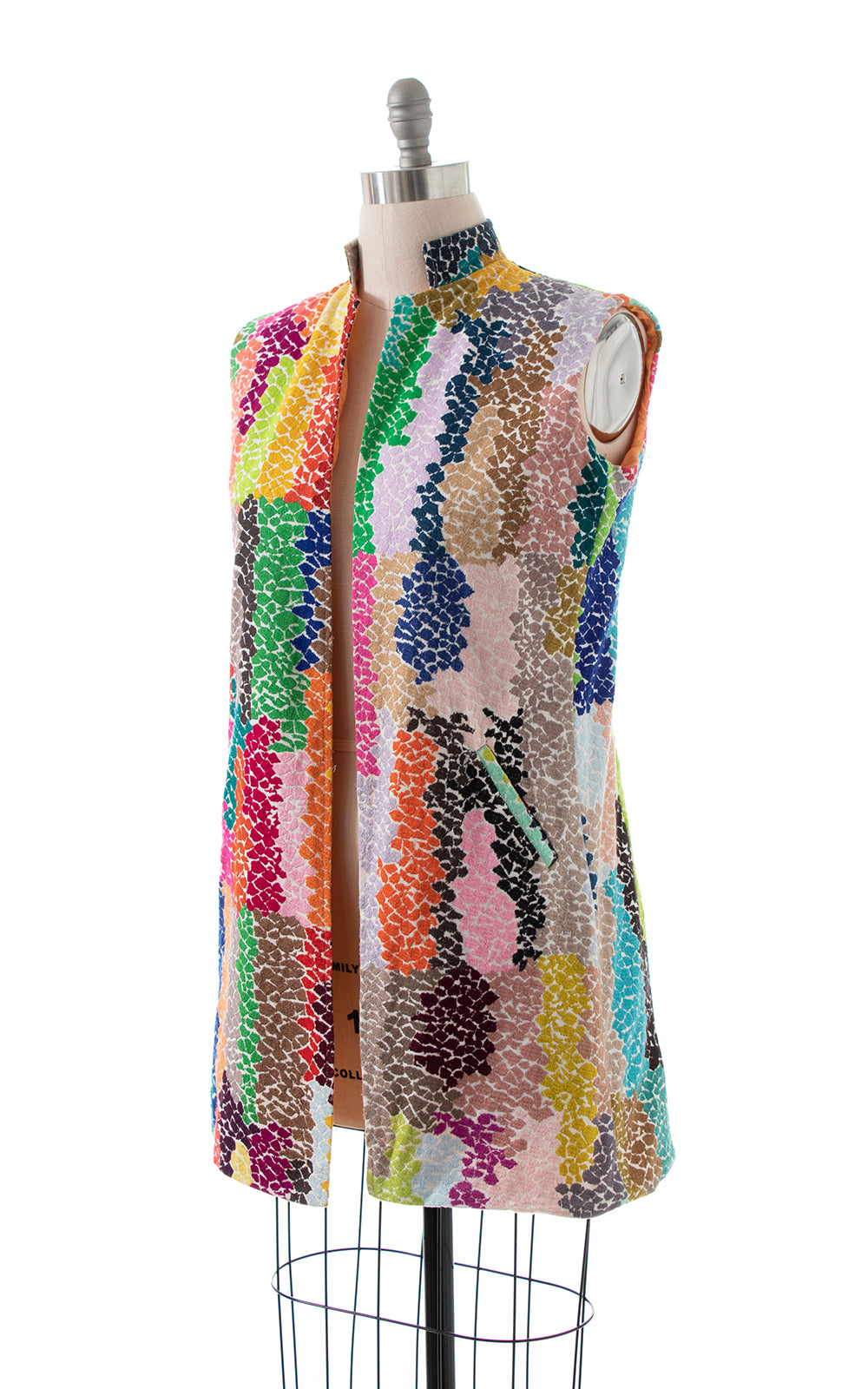 1970s Floral Embroidered Duster Jacket | small/medium