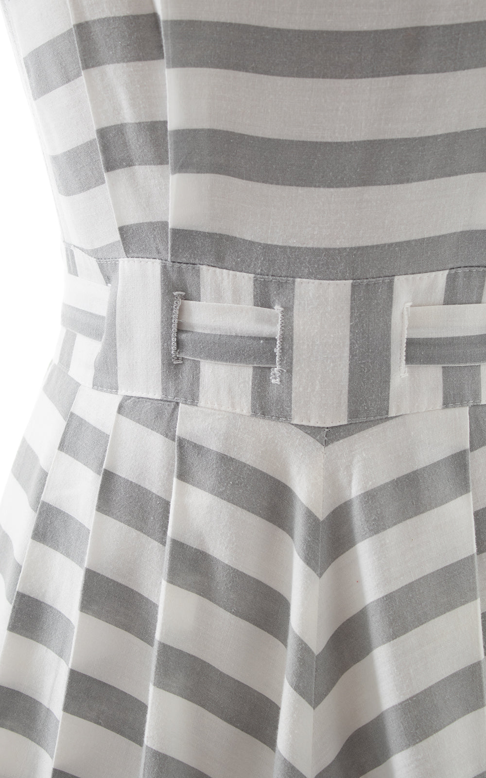 1980s Nautical Striped Sundress | small