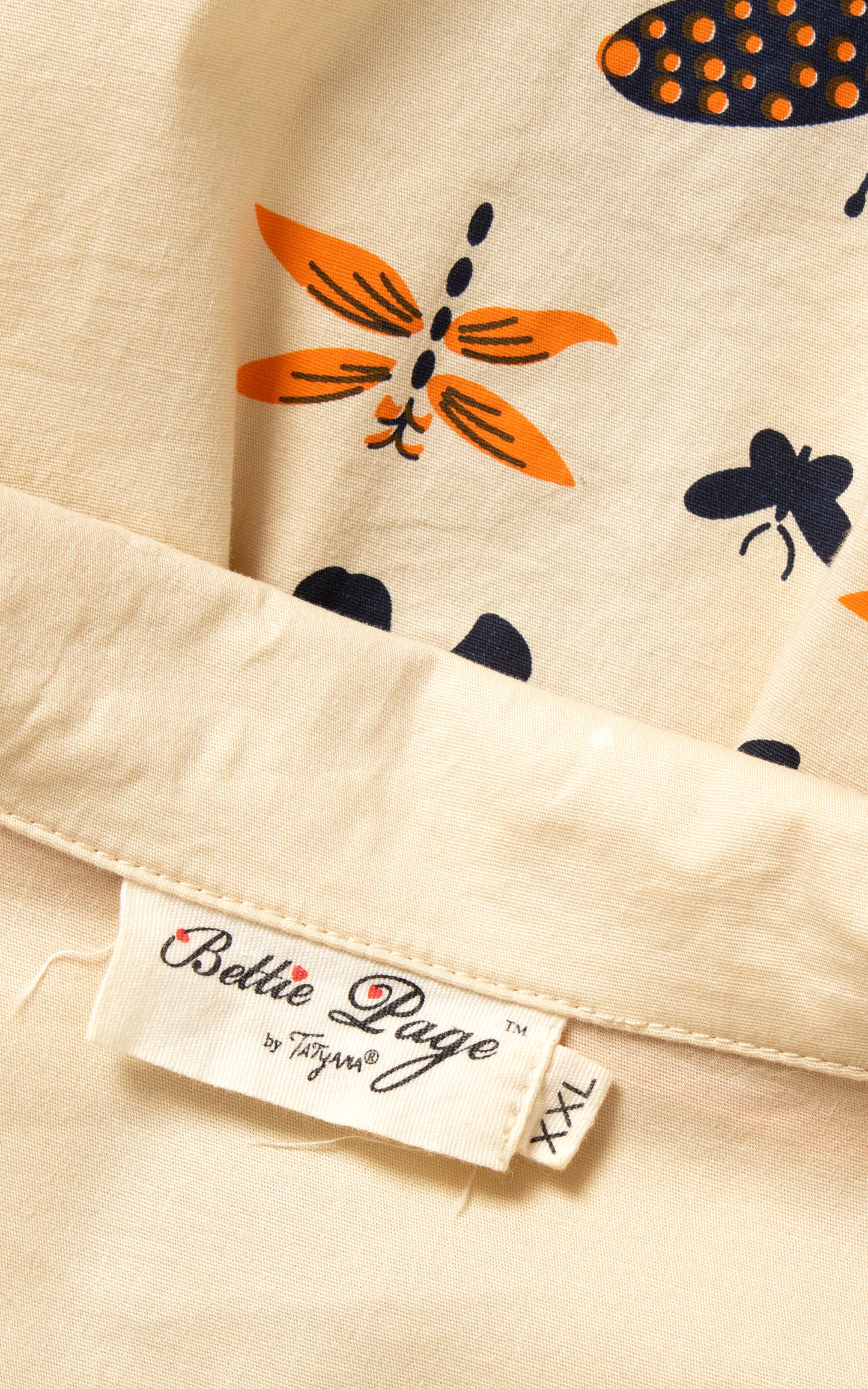 MODERN 1950s Style BETTY PAGE Bug Novelty Border Print Sundress | large/x-large