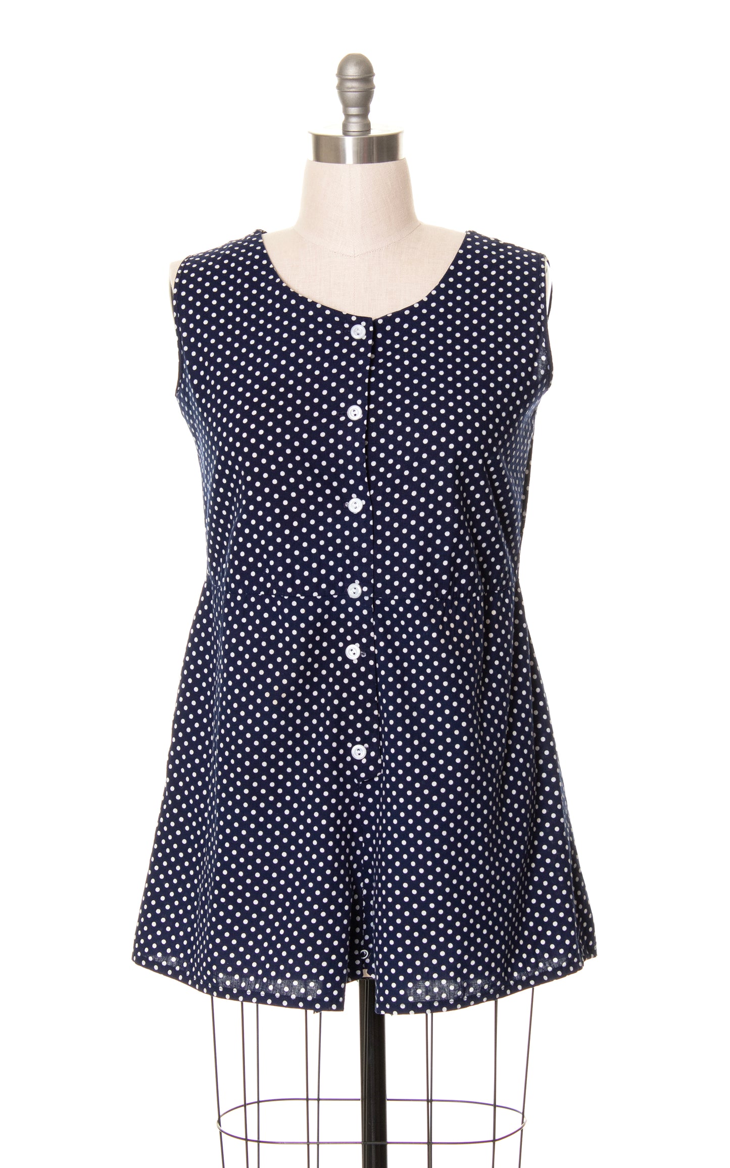 1940s 1950s Polka Dot Playsuit Set | large/x-large