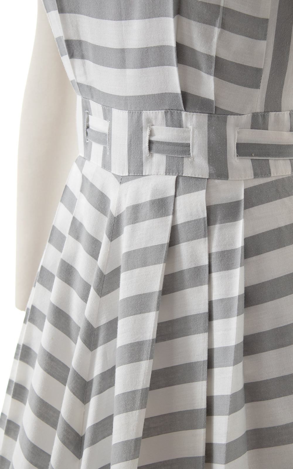 1980s Nautical Striped Sundress | small