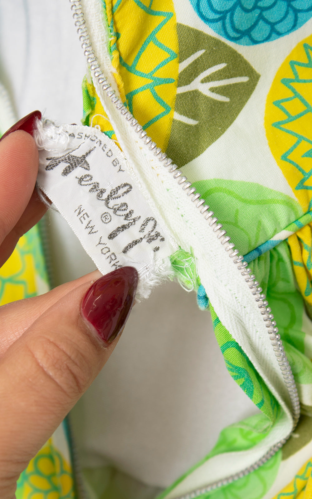 1960s Floral Cotton Back Cutout Sundress | x-small