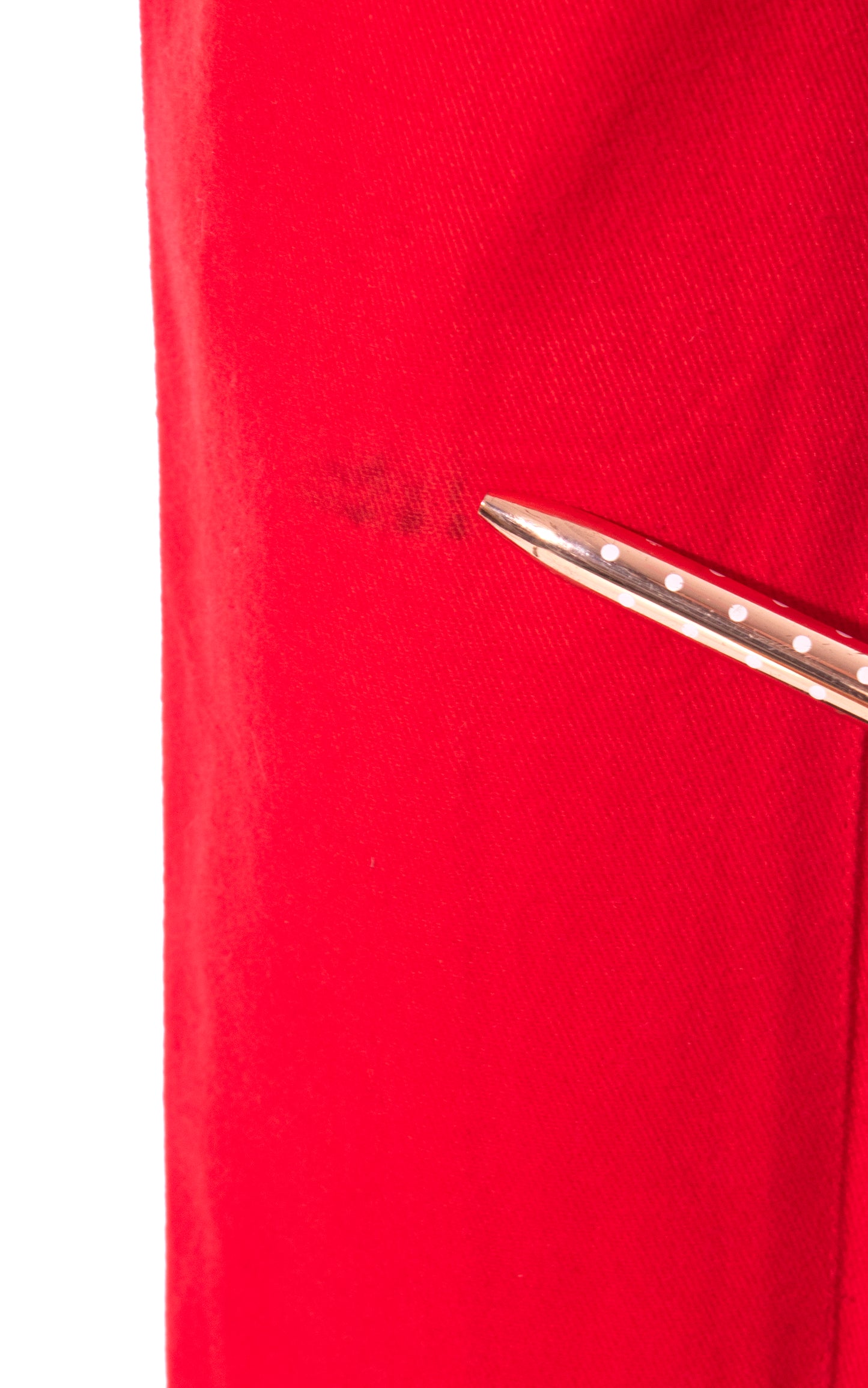 Vintage 80s 1980s Red Cotton Twill Extra High Waisted Pants Birthday Life Vintage