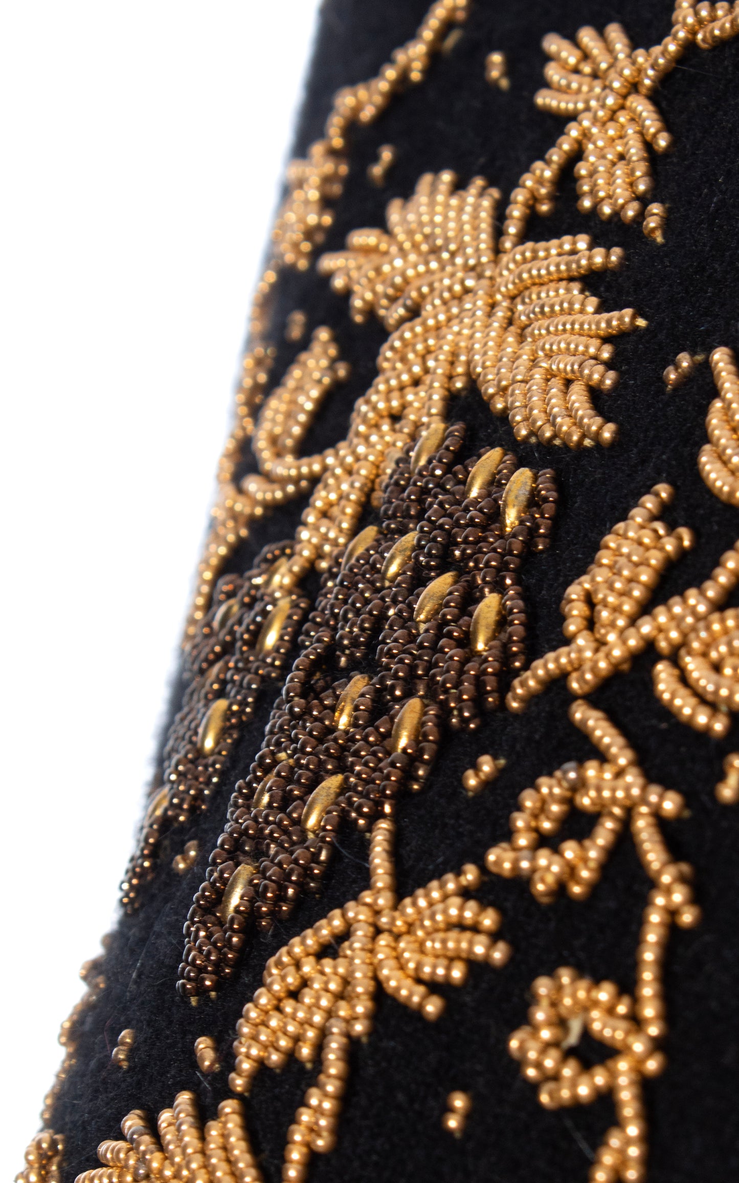 Vintage 60s 1960s Grapes Novelty Print Beaded Knit Black Wool Cardigan BirthdayLifeVintage
