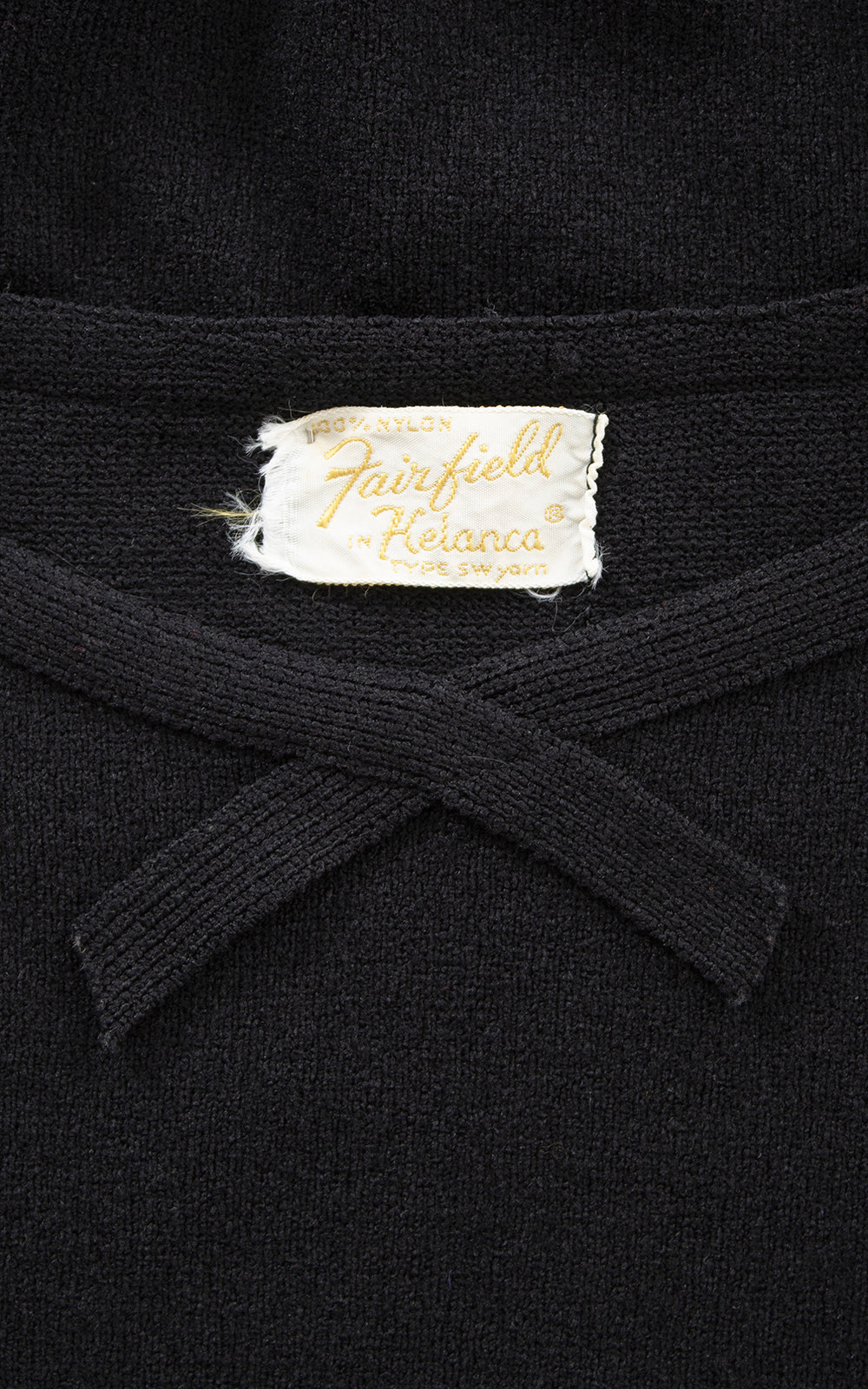 1950s 1960s Black Knit Sleeveless Top | x-small/small