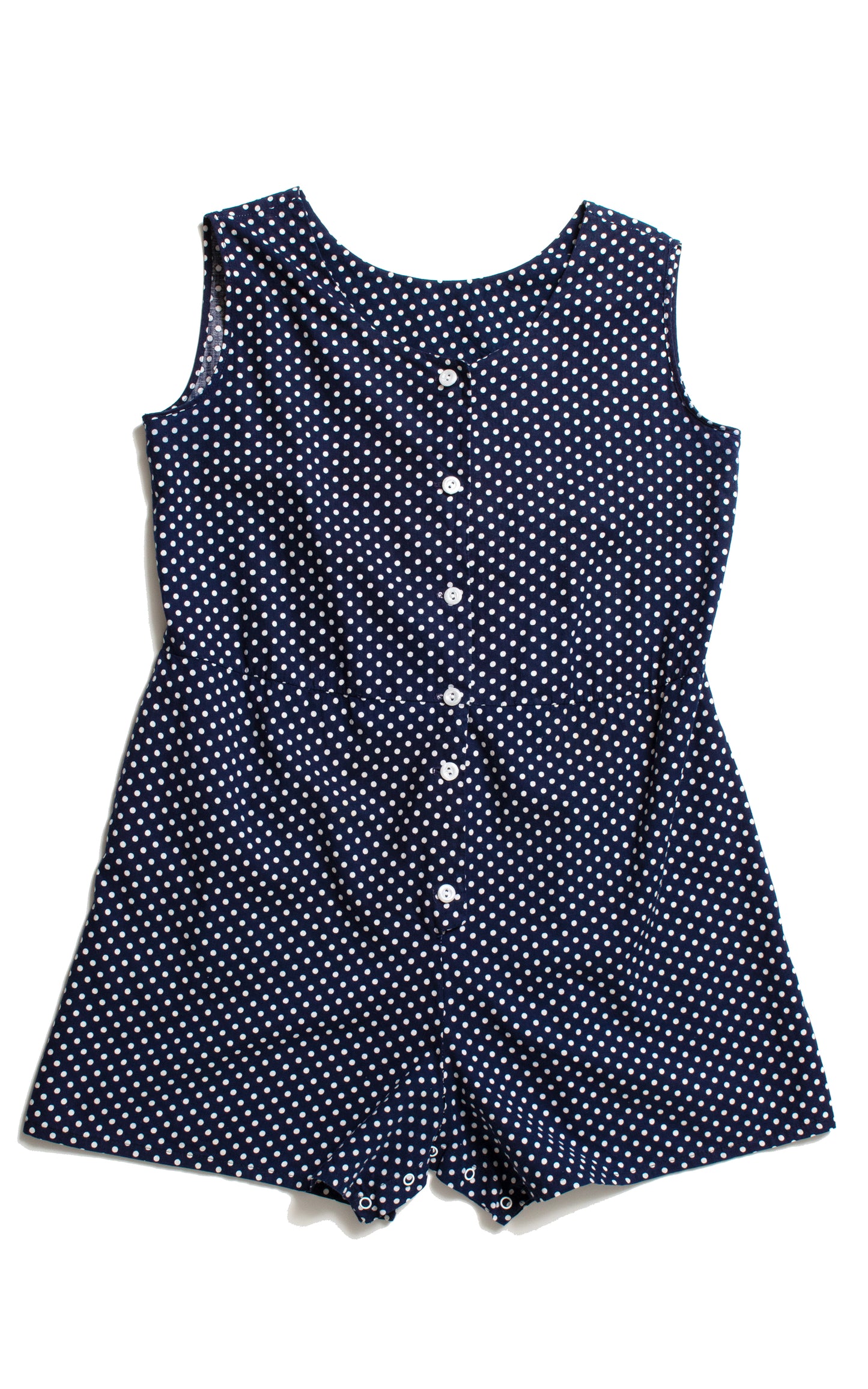 1940s 1950s Polka Dot Playsuit Set | large/x-large