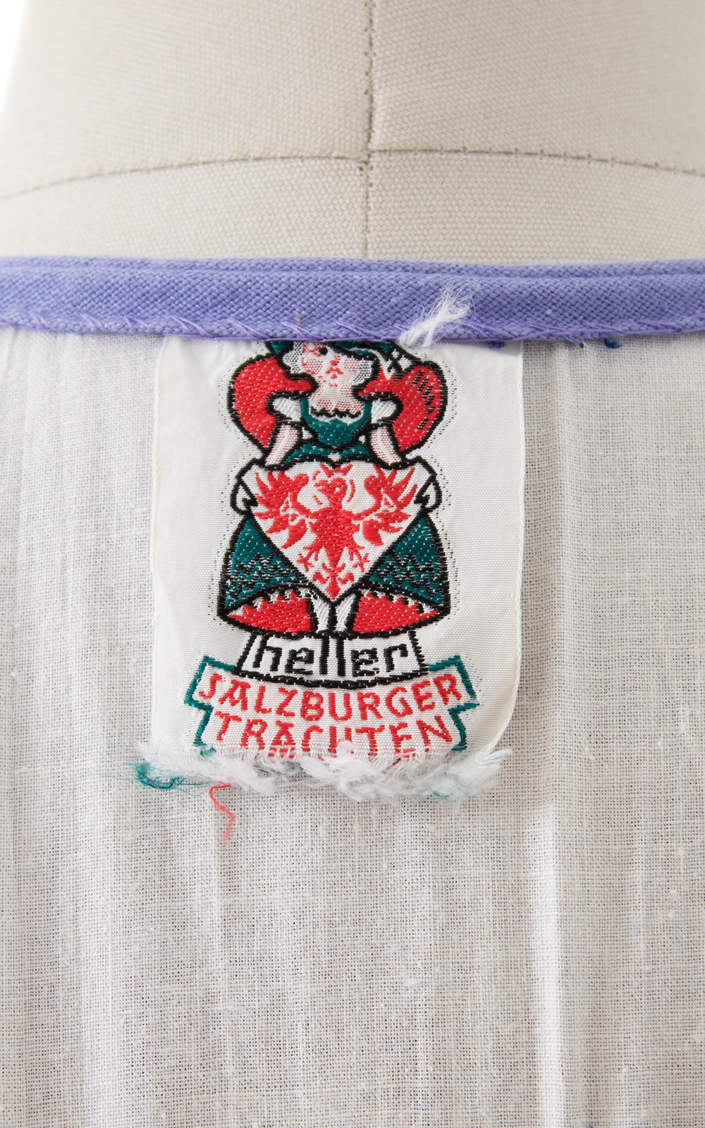 1960s Embroidered Austrian Dirndl Dress | small