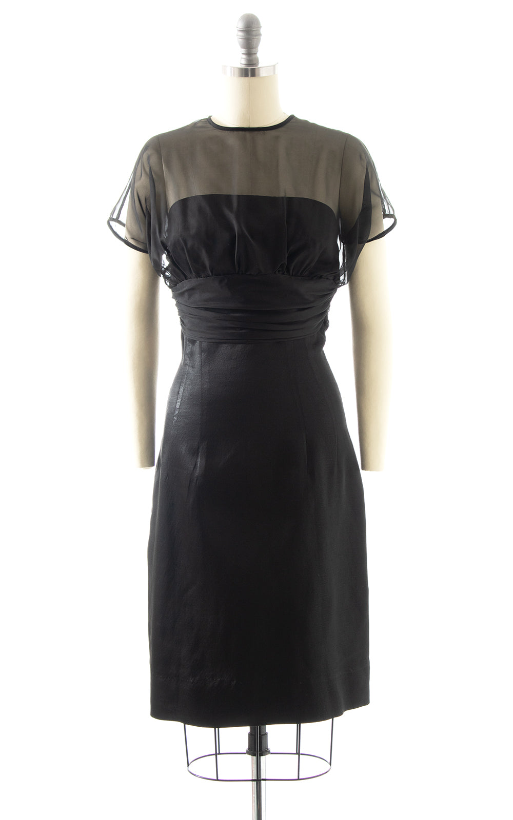 1950s Jonathan Logan Sheer Overlay Cocktail Dress | Small 1950s Jonathan Logan Sheer Overlay Cocktail Dress | Small