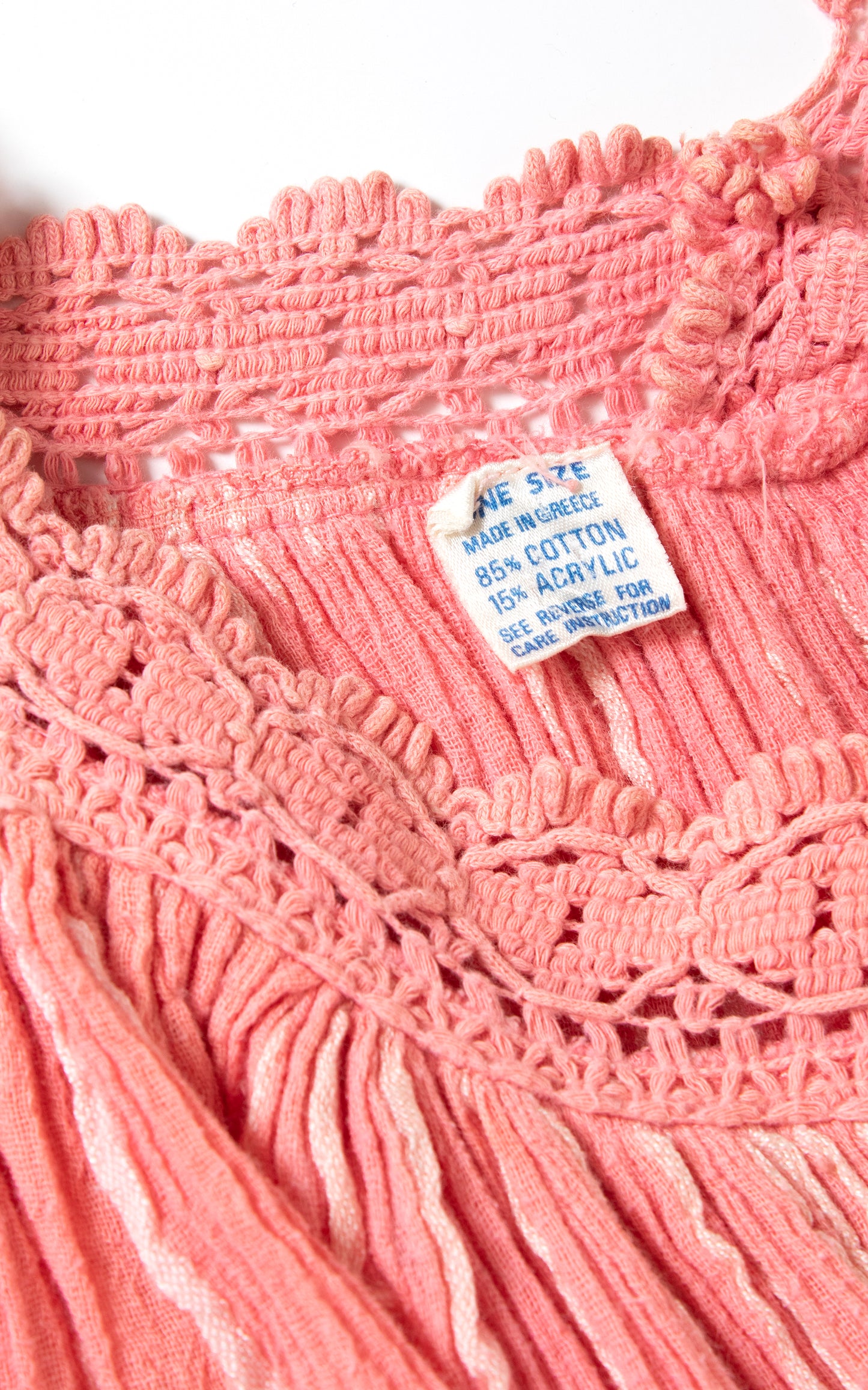 1970s Greek Cotton Gauze Trapeze Dress | x-small/small/medium/large