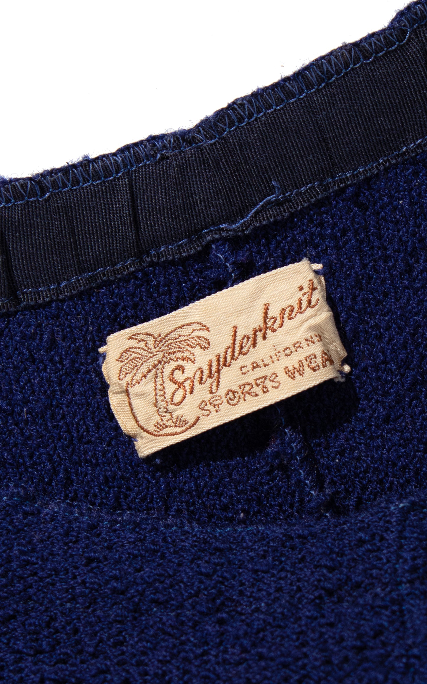 Vintage 40s 1940s Navy Blue Knit Wool Sweater Skirt BirthdayLifeVintage