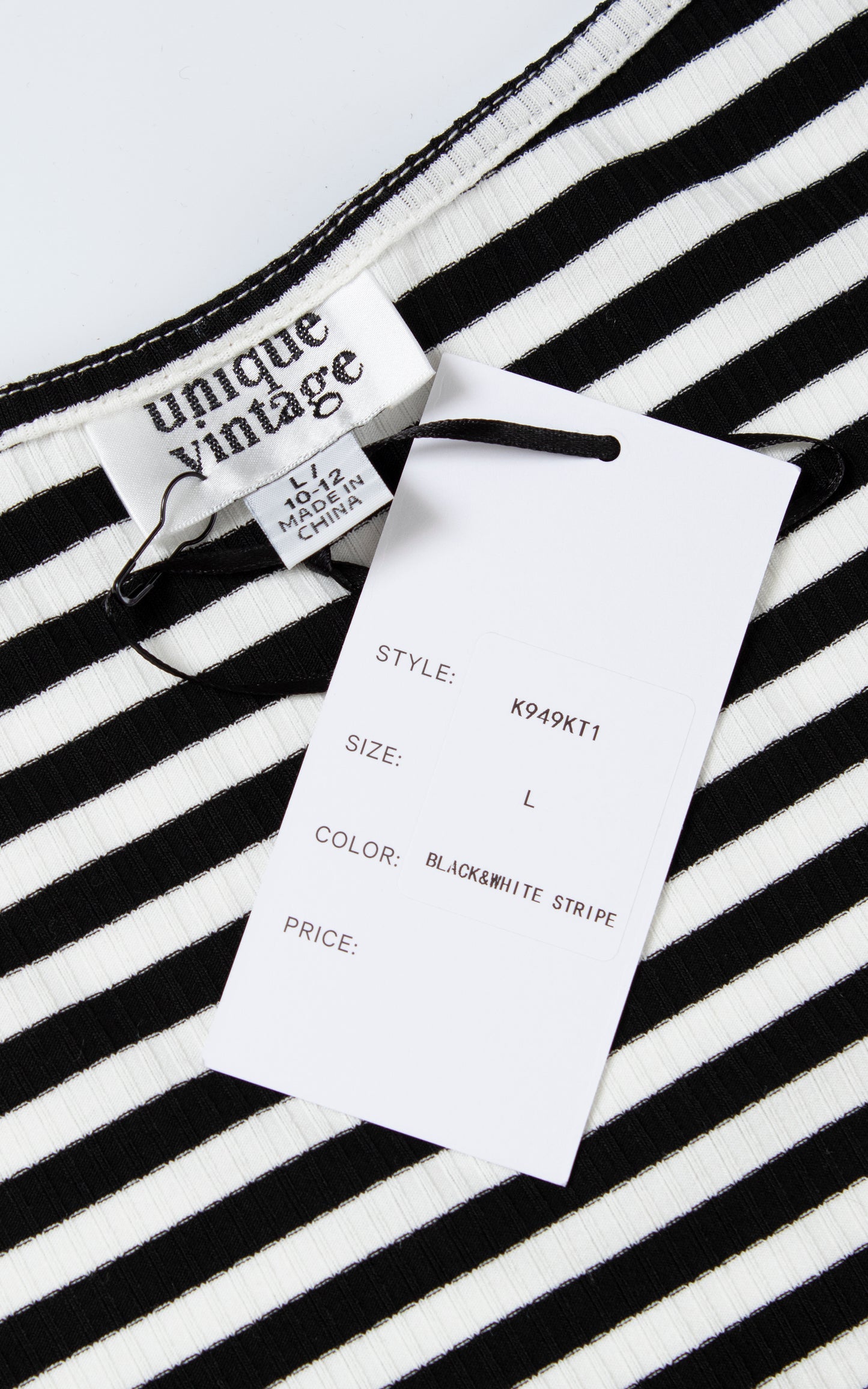 MODERN New with Tags UNIQUE VINTAGE Pin Up Striped T-Shirt Top Birthday Life Vintage