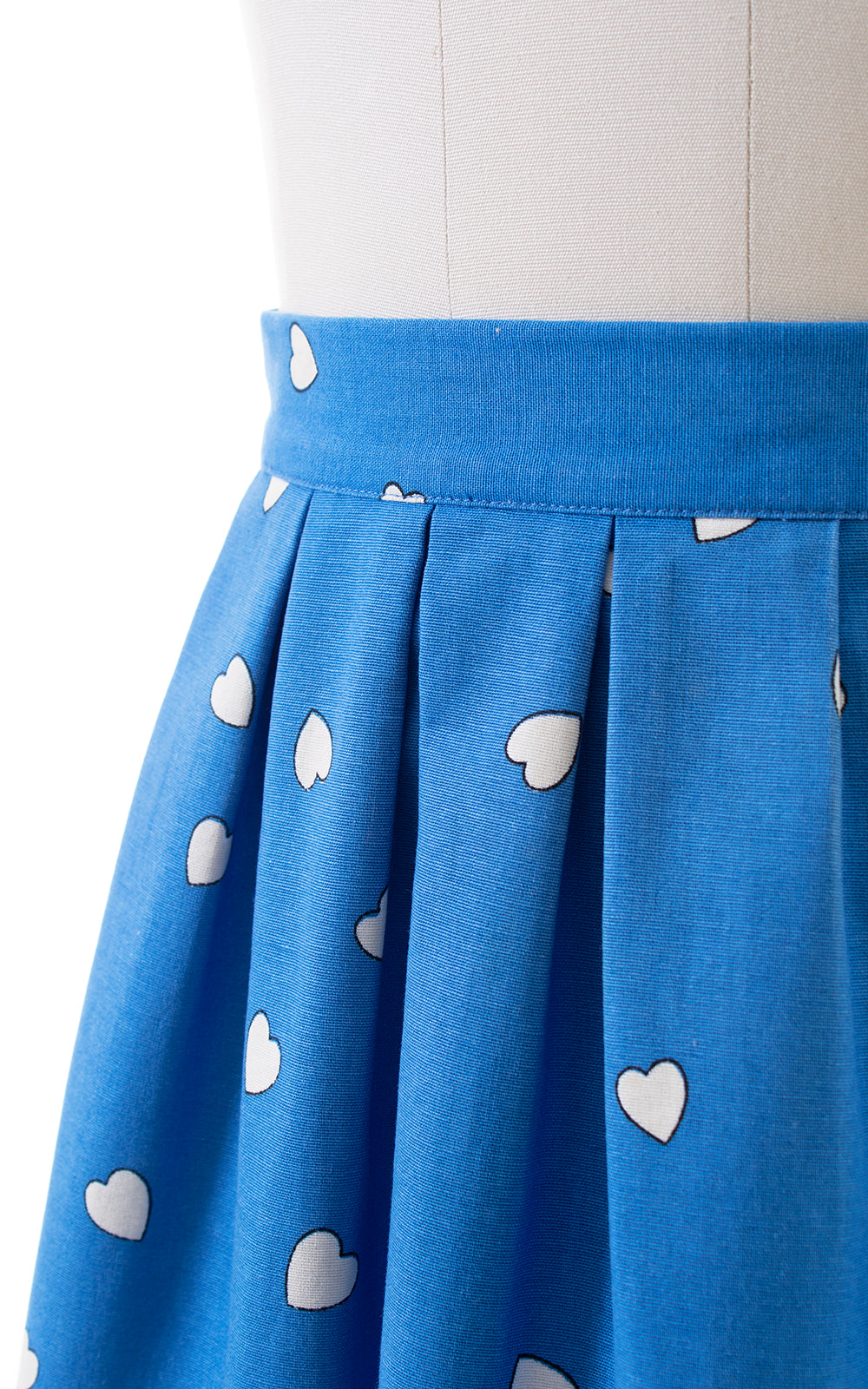 1980s Heart Print Skirt | medium