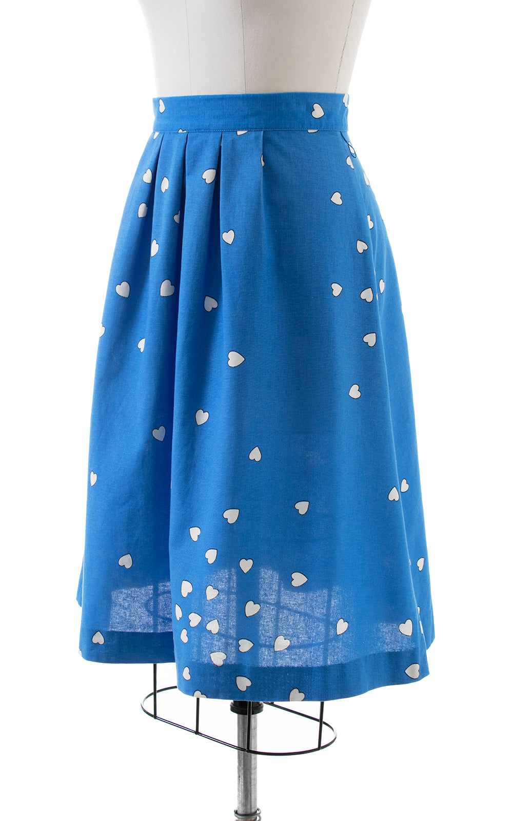 1980s Heart Print Skirt | medium