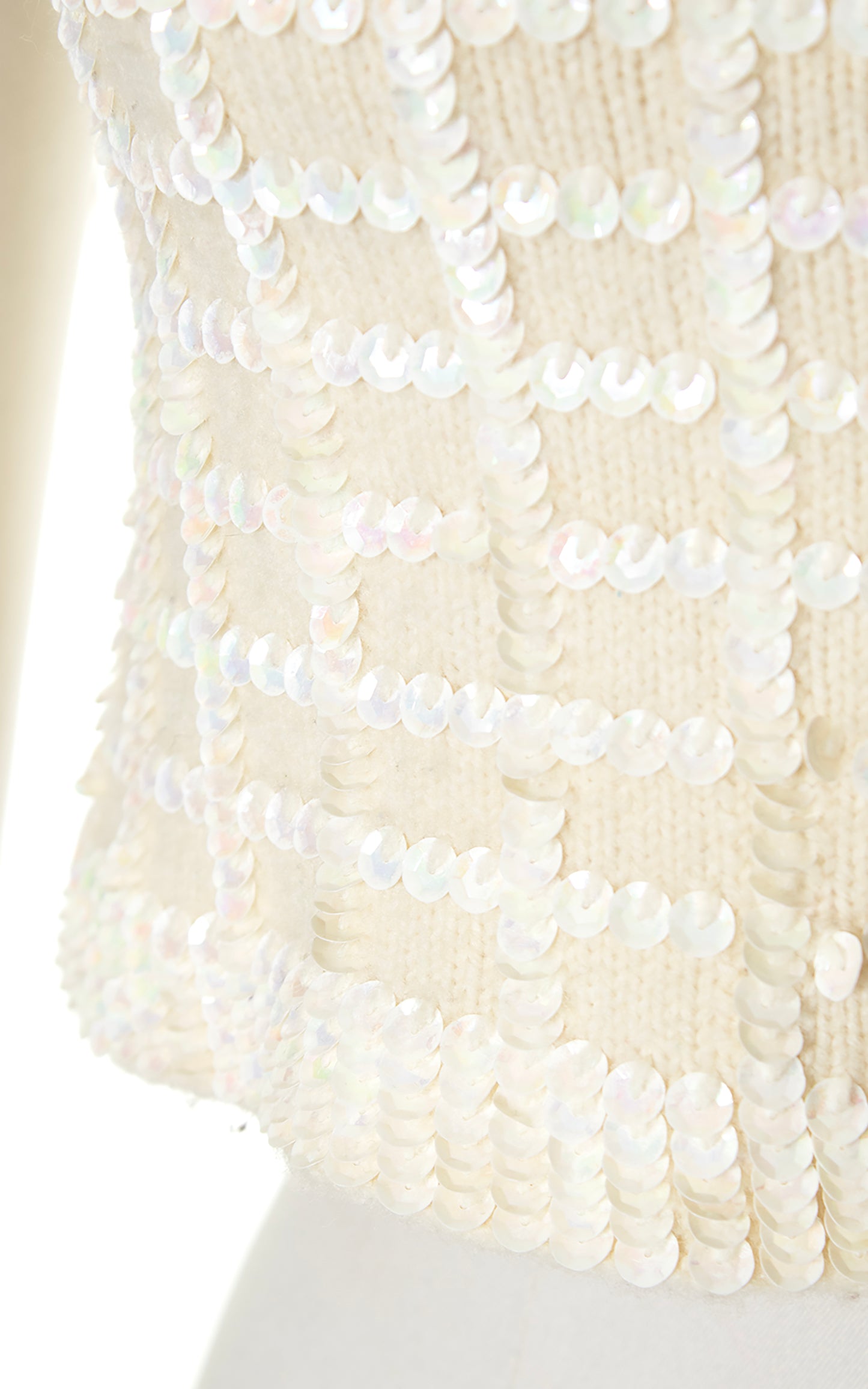 Vintage 60s 1960s Sequined Knit Wool Crop Top BirthdayLifeVintage