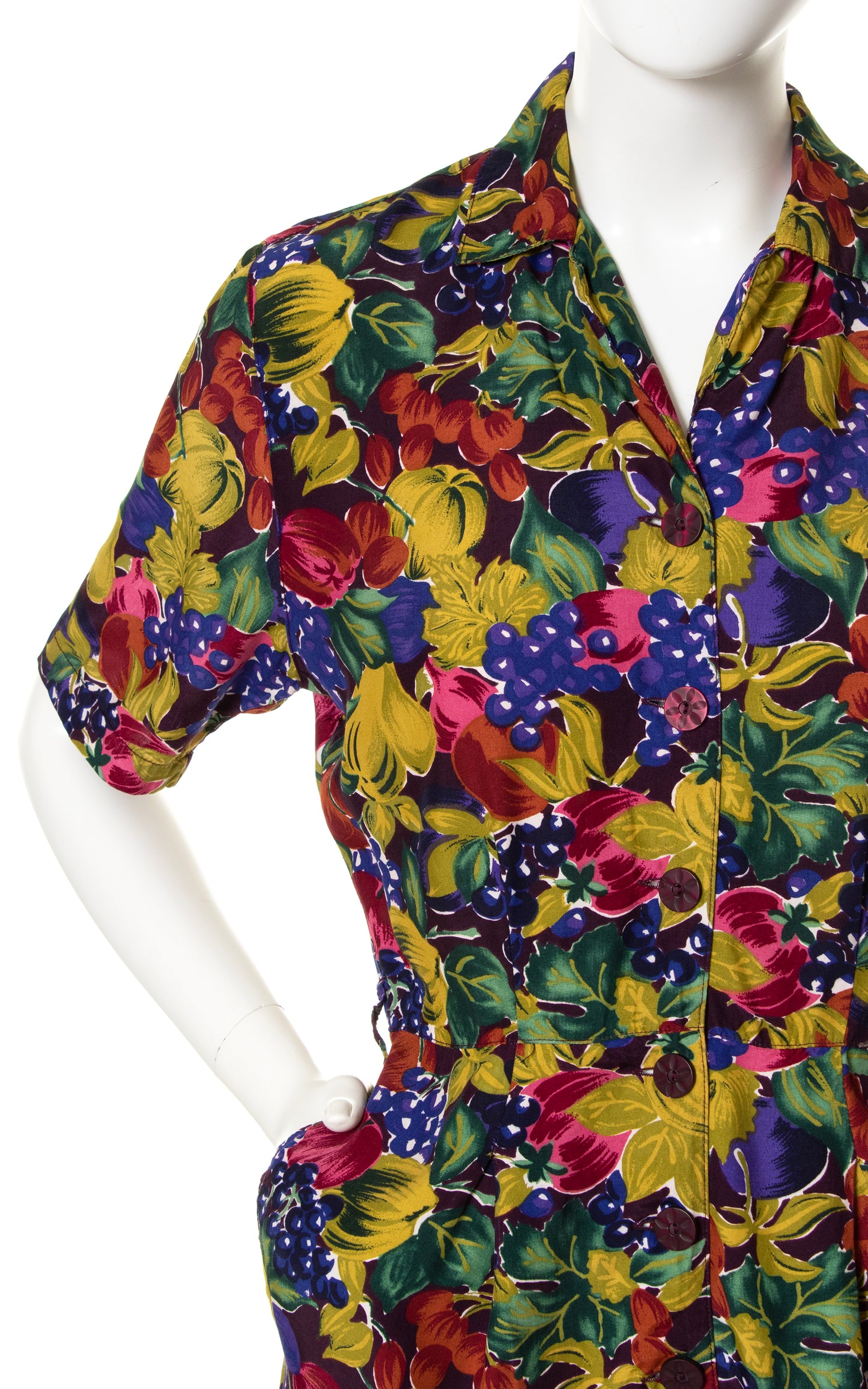 1980s Fruit Novelty Print Romper with Pockets | small/medium
