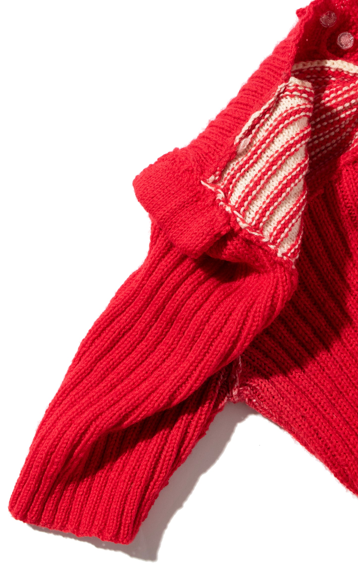 Vintage Style 1940s 40s Repro Reproduction Knit Sweater Top Bow Red Striped BirthdayLifeVintage