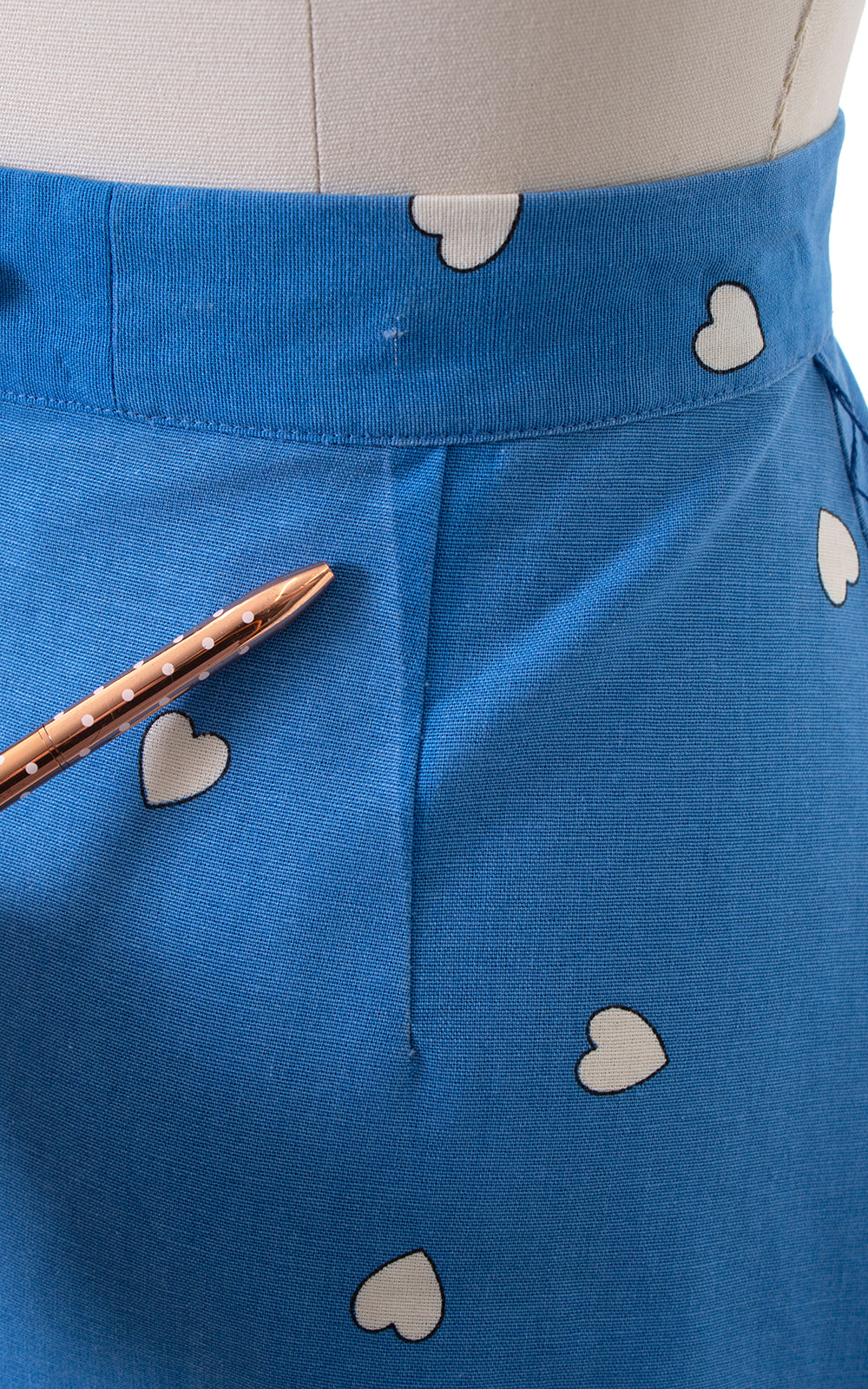 1980s Heart Print Skirt | medium