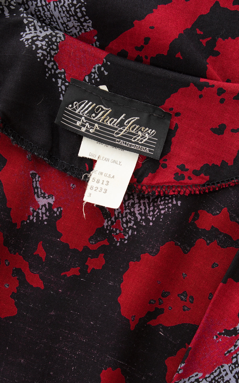 1980s Abstract Rayon Wrap Jumpsuit | medium