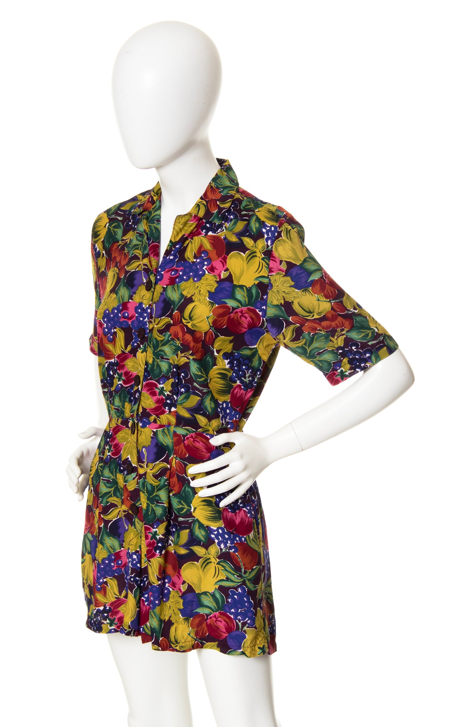 1980s Fruit Novelty Print Romper with Pockets | small/medium