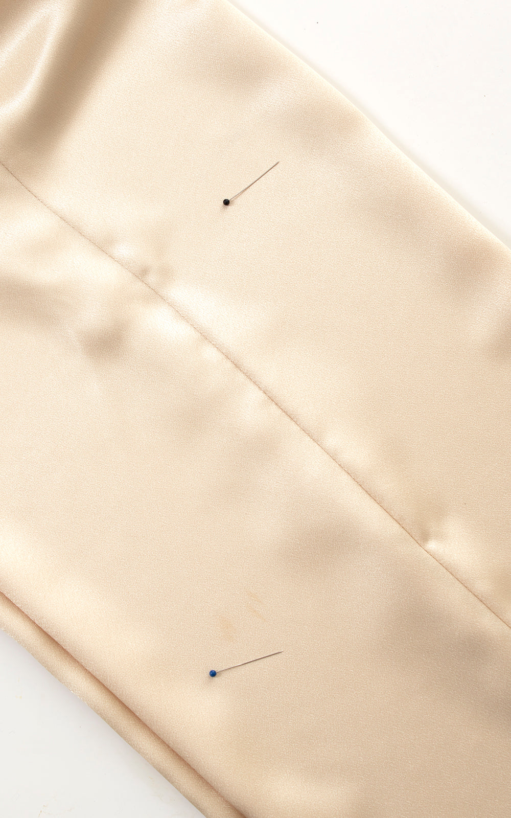 1980s Champagne Satin Palazzo Pants | medium