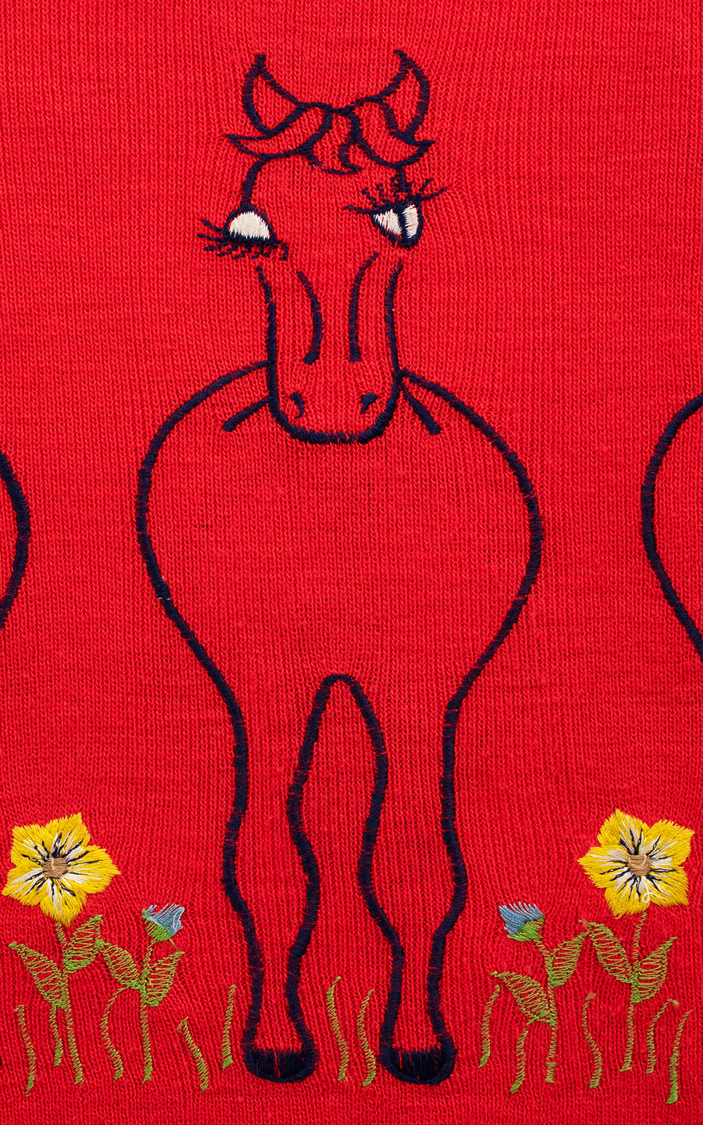 1970s Horse Novelty Embroidered Sweater | medium/large