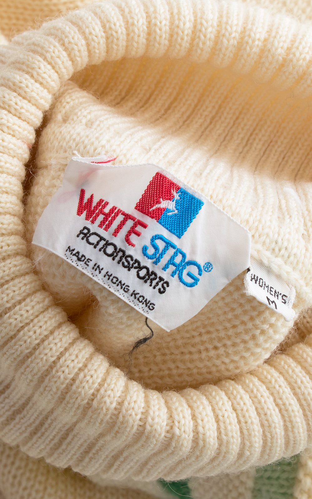 1970s 1980s Rainbow Striped Turtleneck Sweater