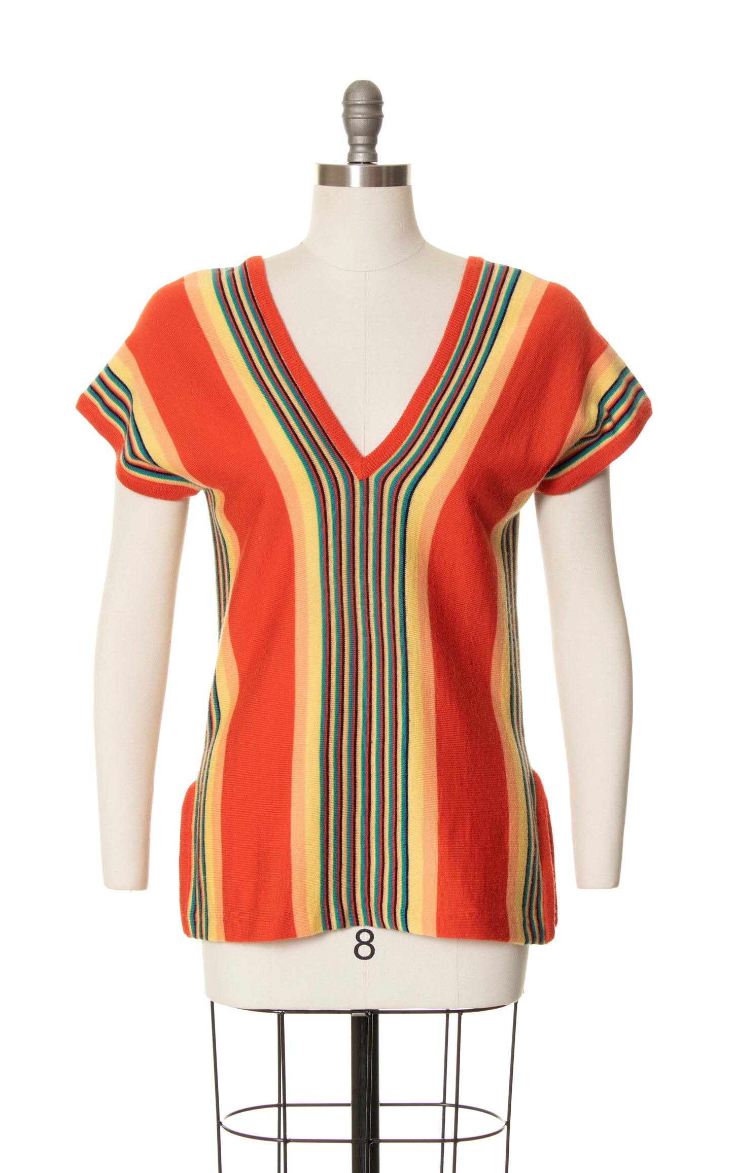 1970s Rainbow Sweater Top | small/medium