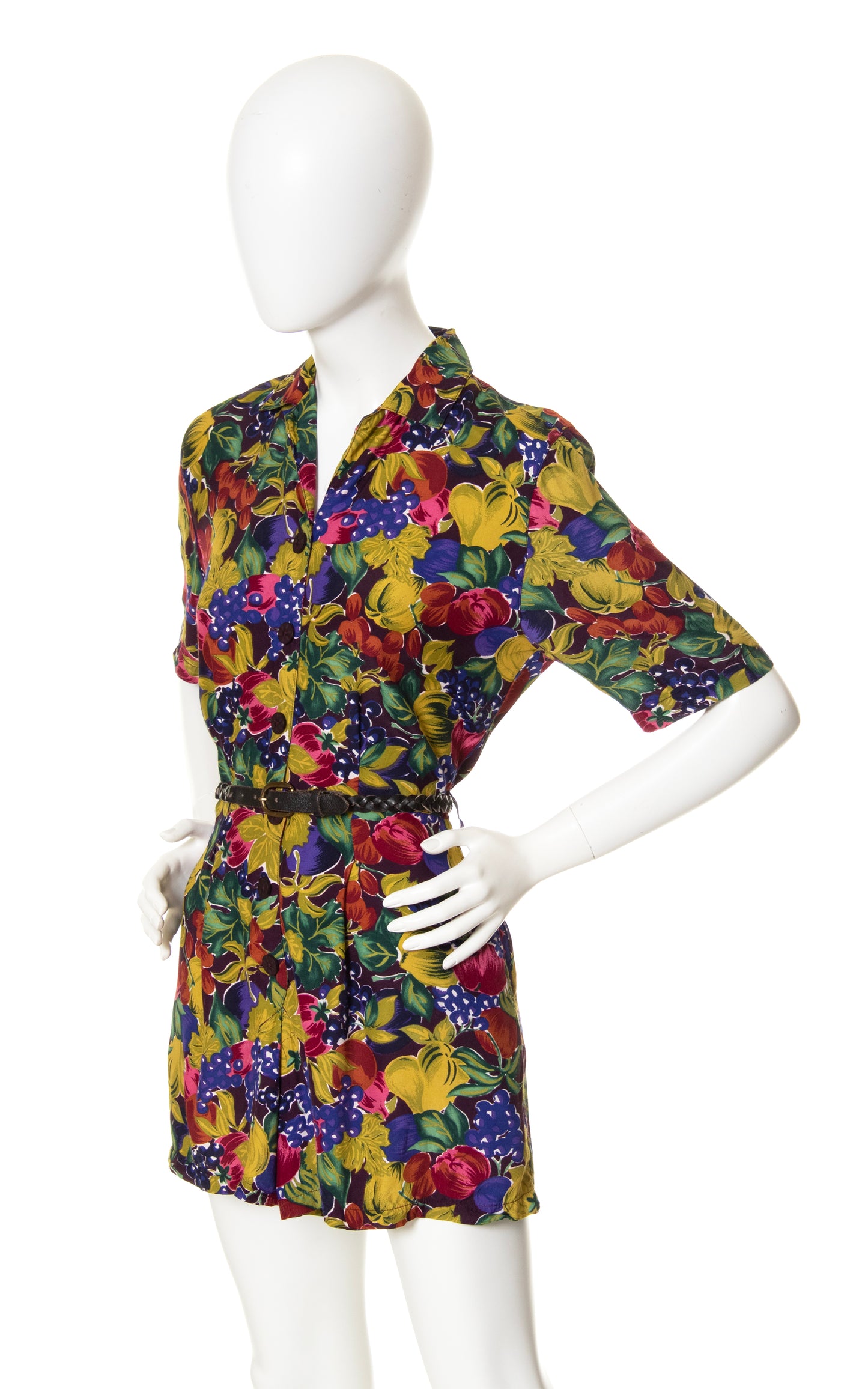 1980s Fruit Novelty Print Romper with Pockets | small/medium