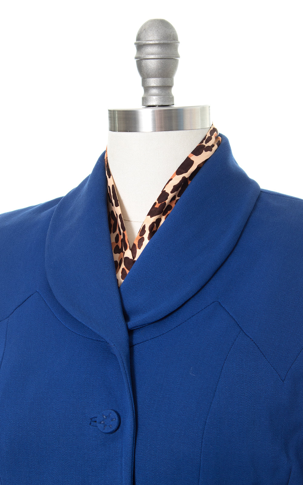 1940s 1950s Leopard Print Dickey
