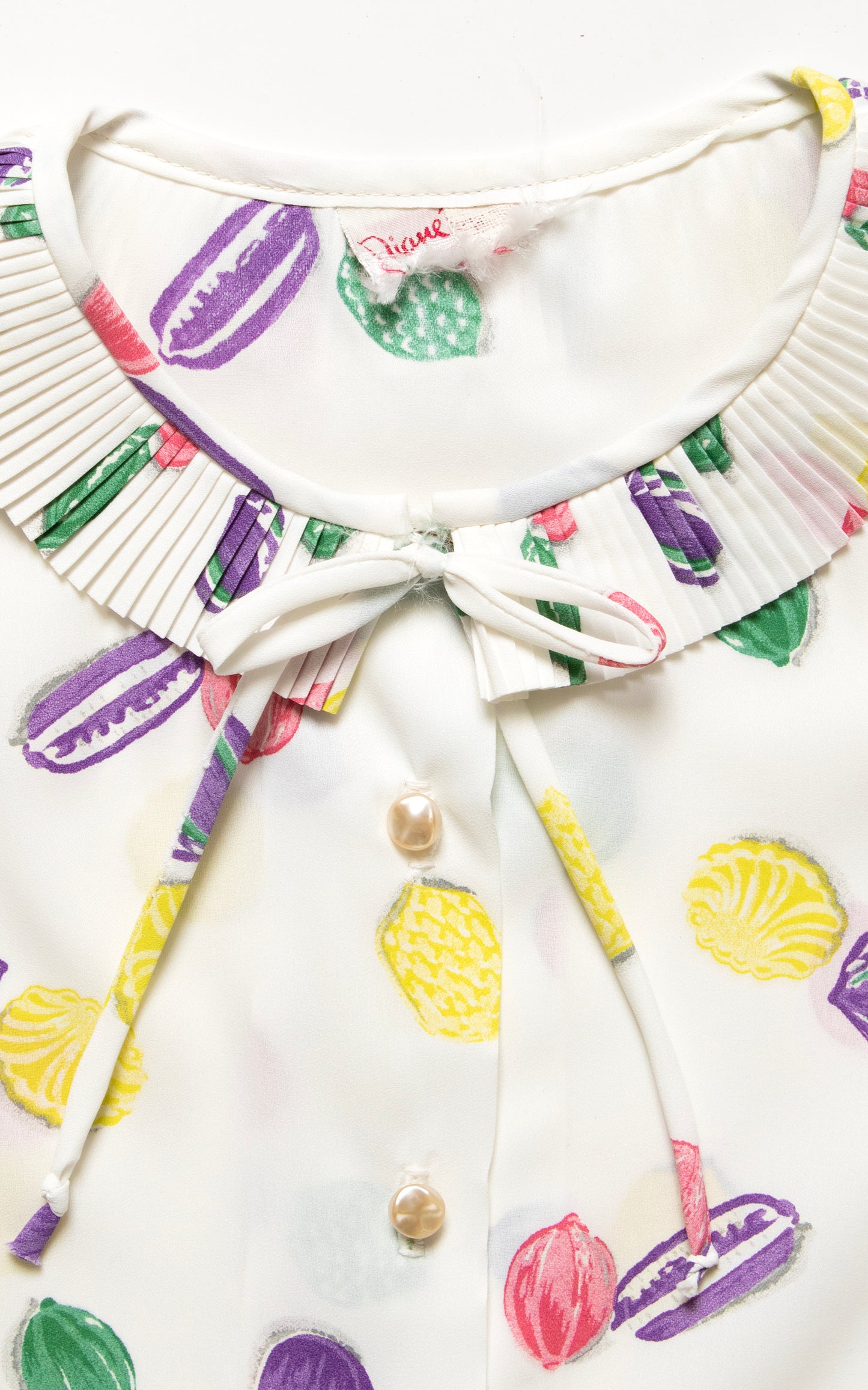 1960s Candy Novelty Print Blouse | medium