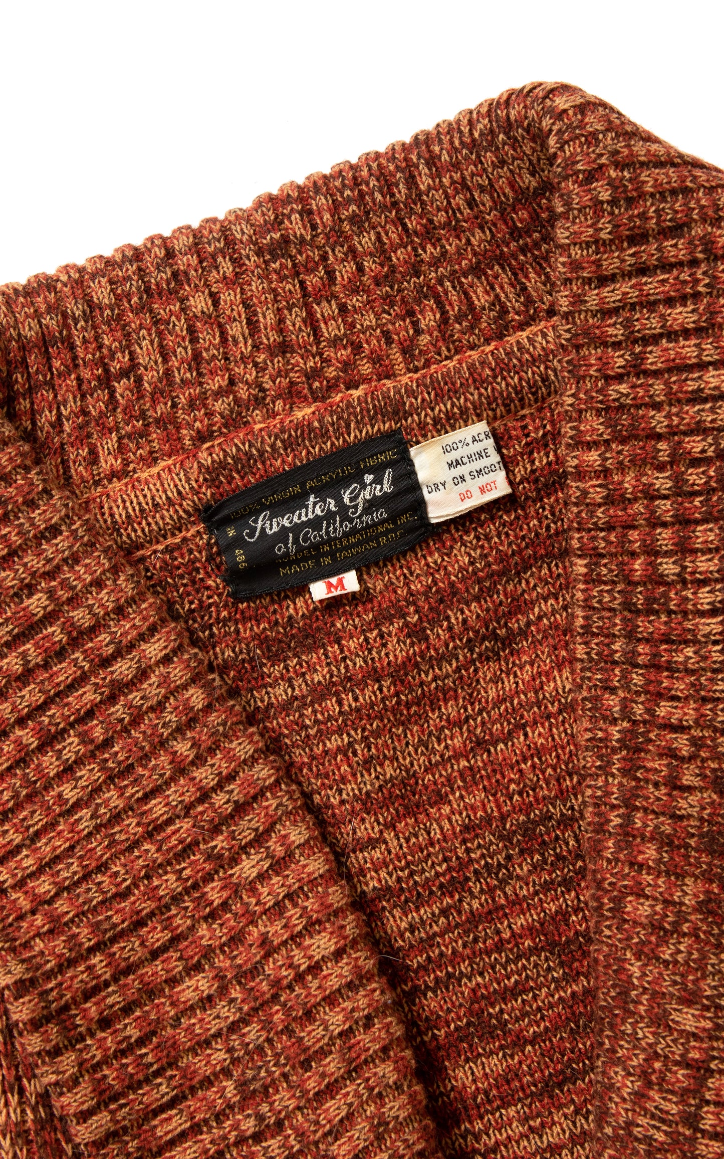 1970s Space Dye Belted Sweater Coat | x-small/small