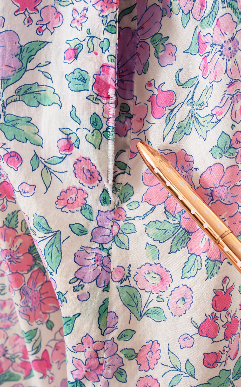 1950s LIBERTY OF LONDON Floral Dress with Pockets | large