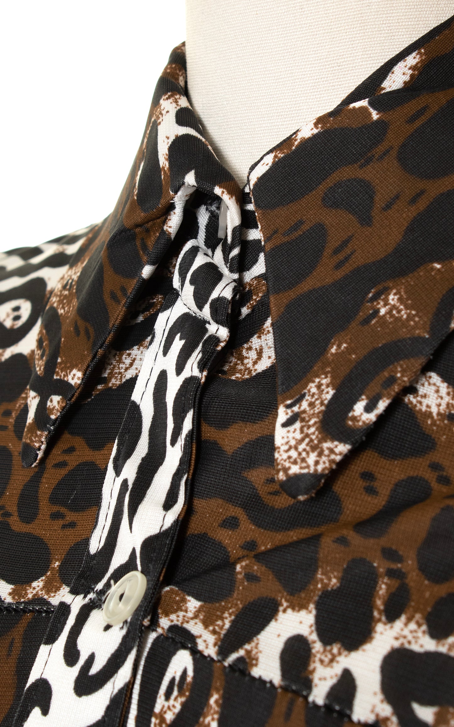 1970s Leopard Print Trapeze Dress | small/medium/large