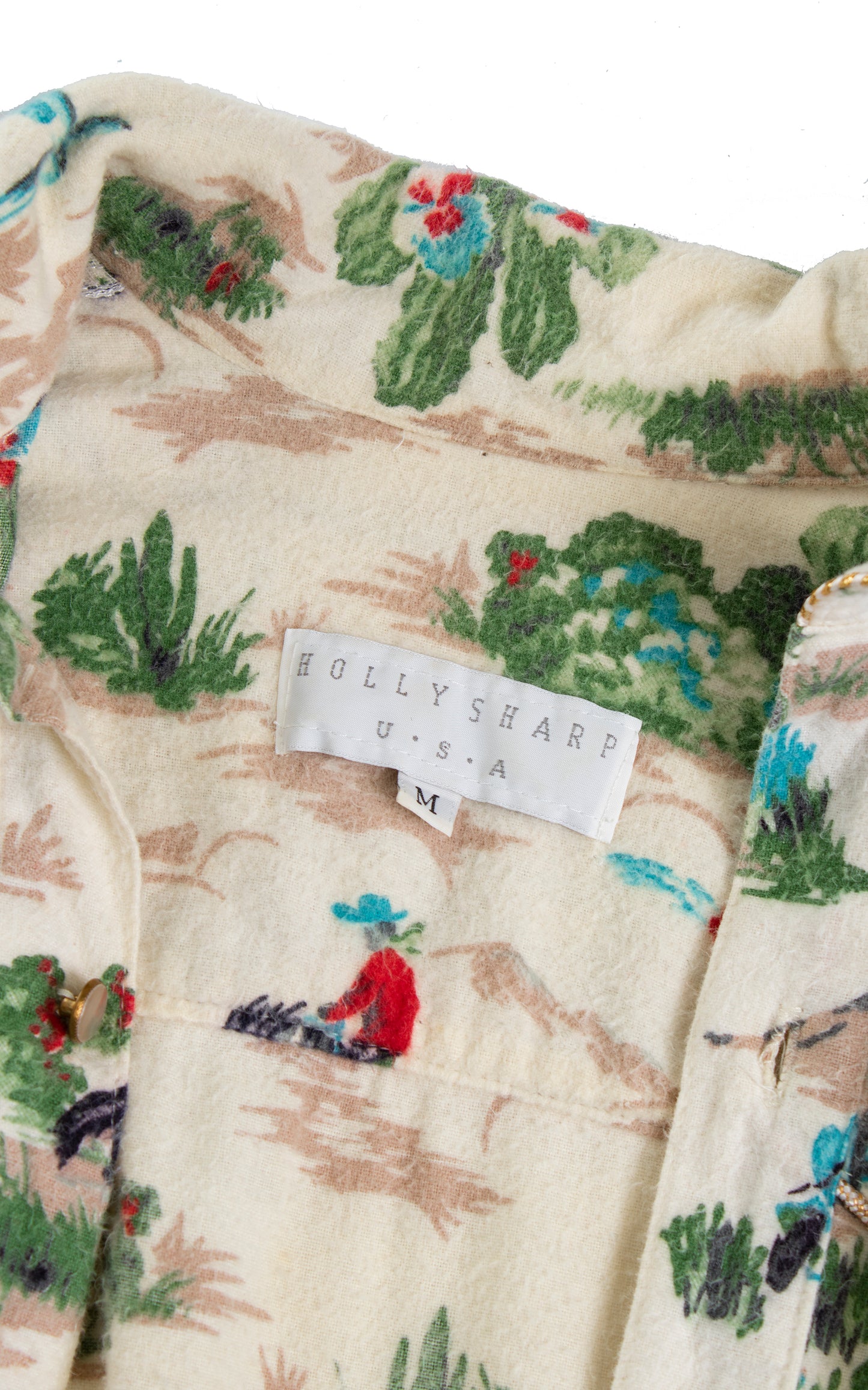 Vintage 1990s 90s Cowboys & Horses Novelty Print Fleece Shirtwaist Fit and Flare Winter Dress with Pockets Birthday Life Vintage