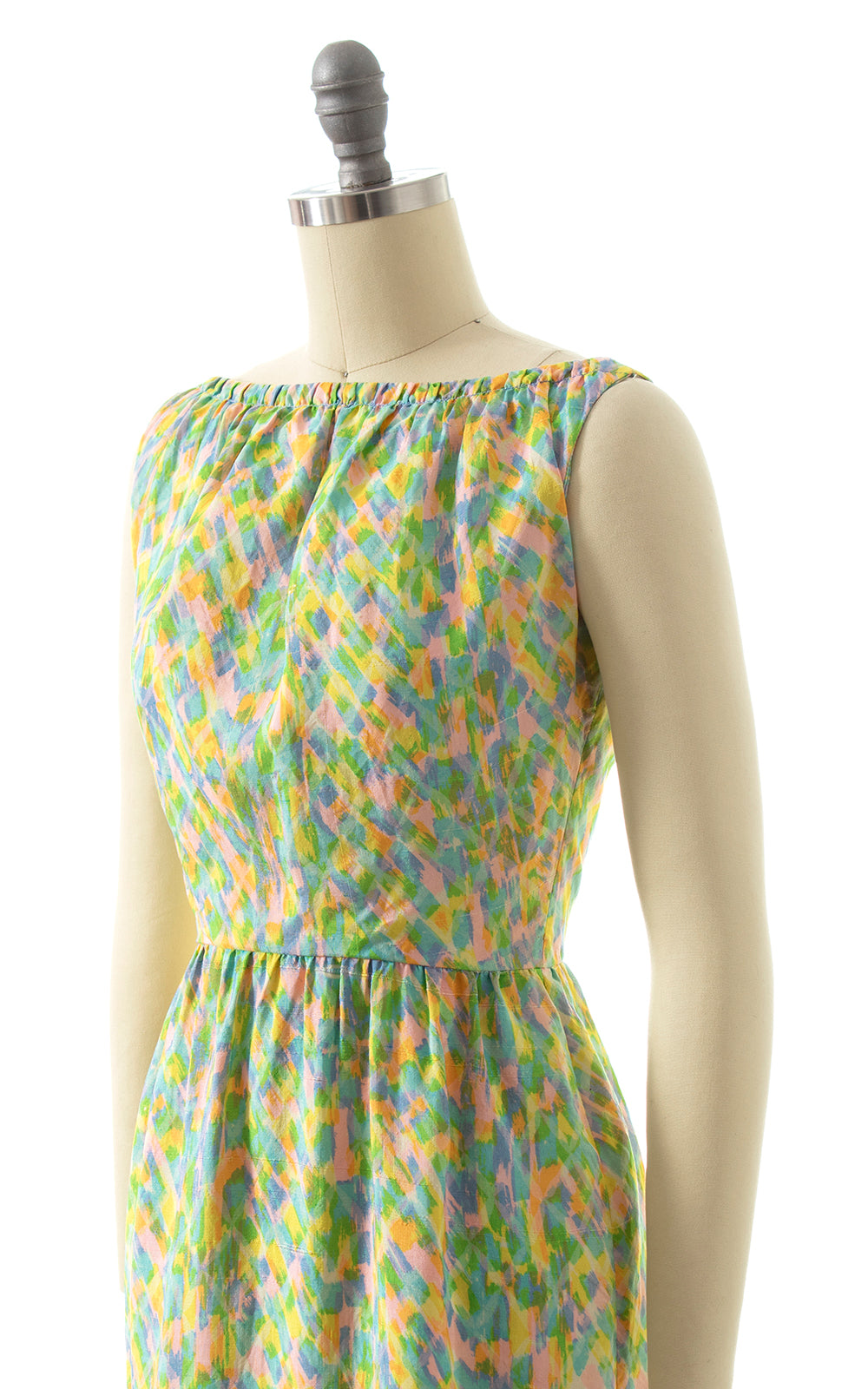 BLV x DEANNA || 1960s Pastel Silk Blend Wiggle Dress | petite x-small