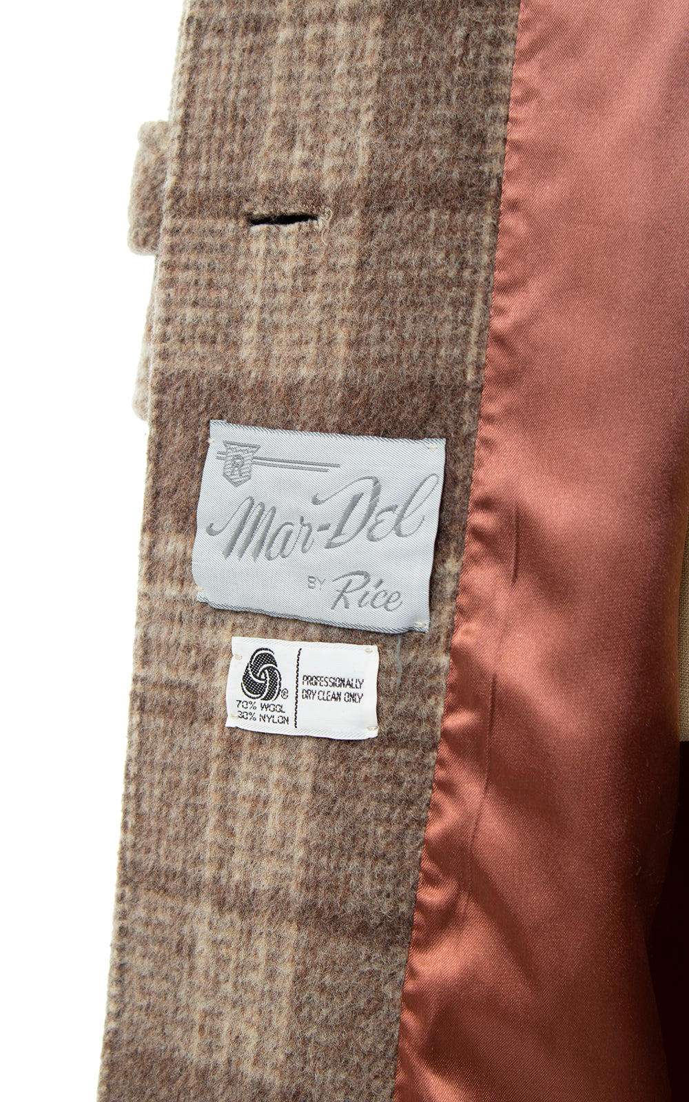 Vintage 1970s 70s Plaid Wool Hooded Belted Coat Birthday Life Vintage
