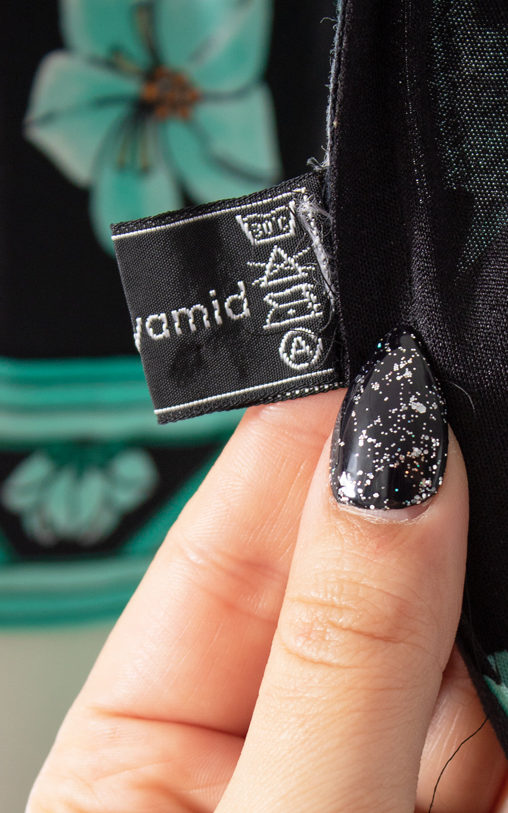 1970s Floral Jersey Maxi Dress | small/medium