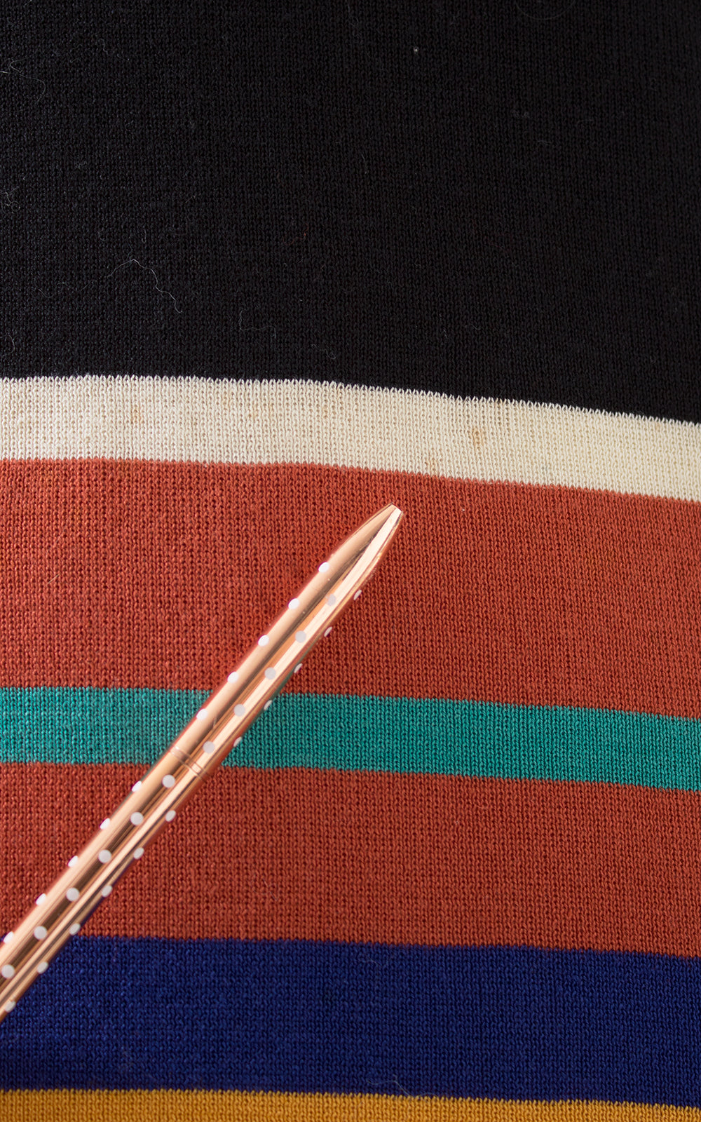 1960s 1970s Missoni Striped Knit Wool Sweater Dress