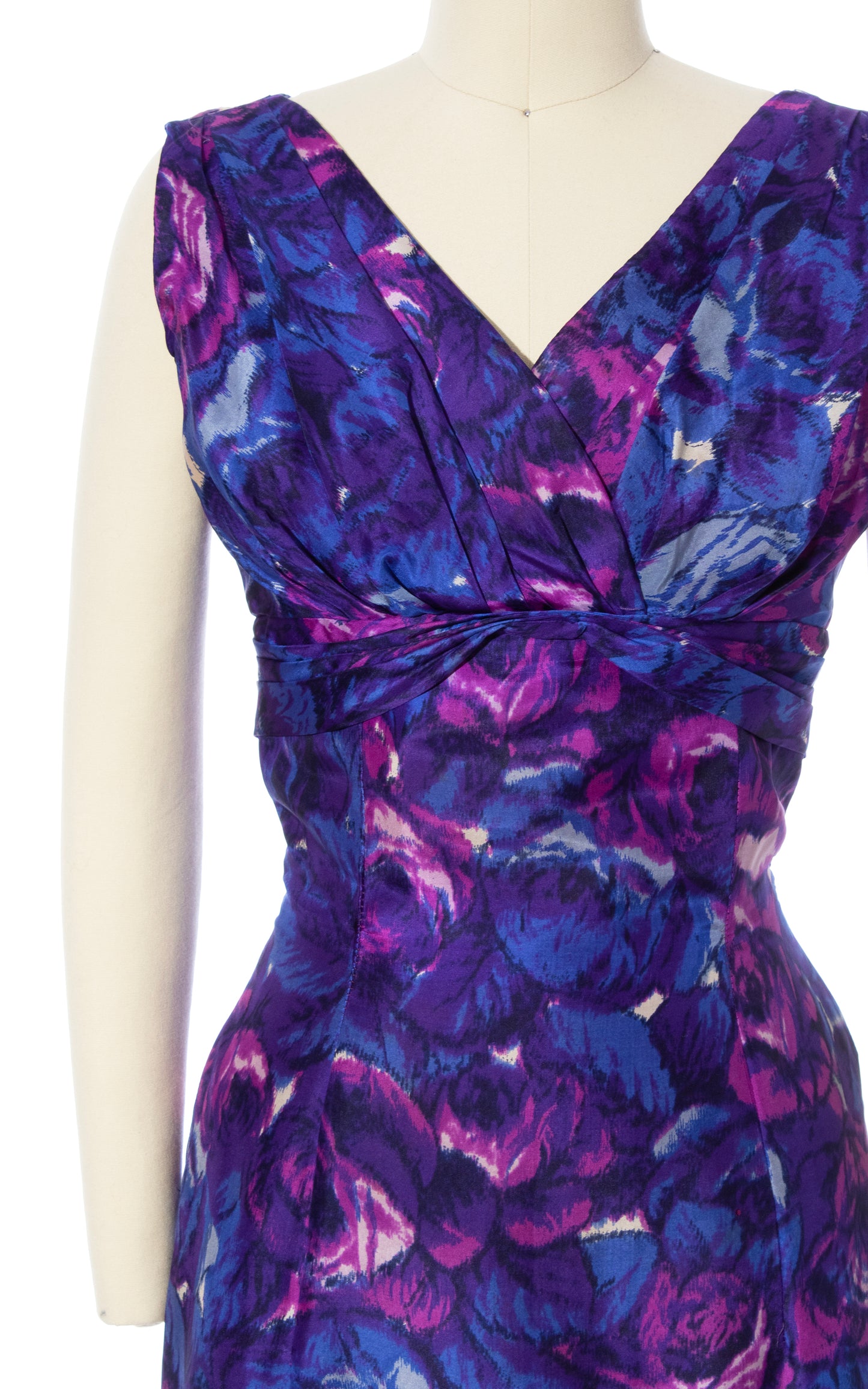 Vintage 60s 1960s SUZY PERETTE Rose Print Silk Wiggle Party Dress BirthdayLifeVintage