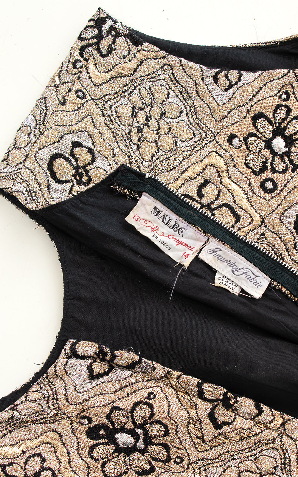 1960s Metallic Floral Shell Top BirthdayLifeVintage