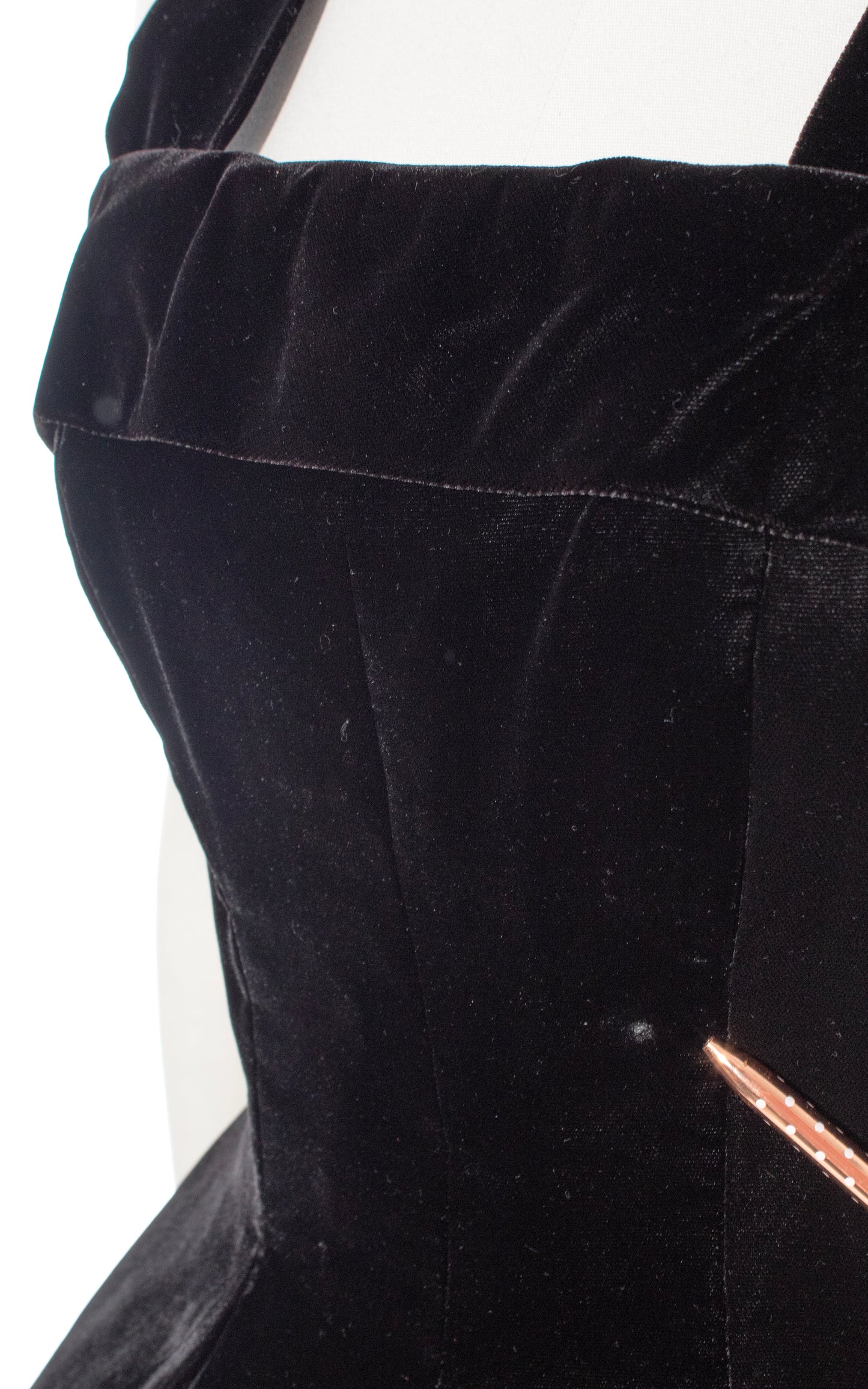 Vintage 50s 1950s SUZY PERETTE Black Velvet Formal Gown Evening Dress BirthdayLifeVintage