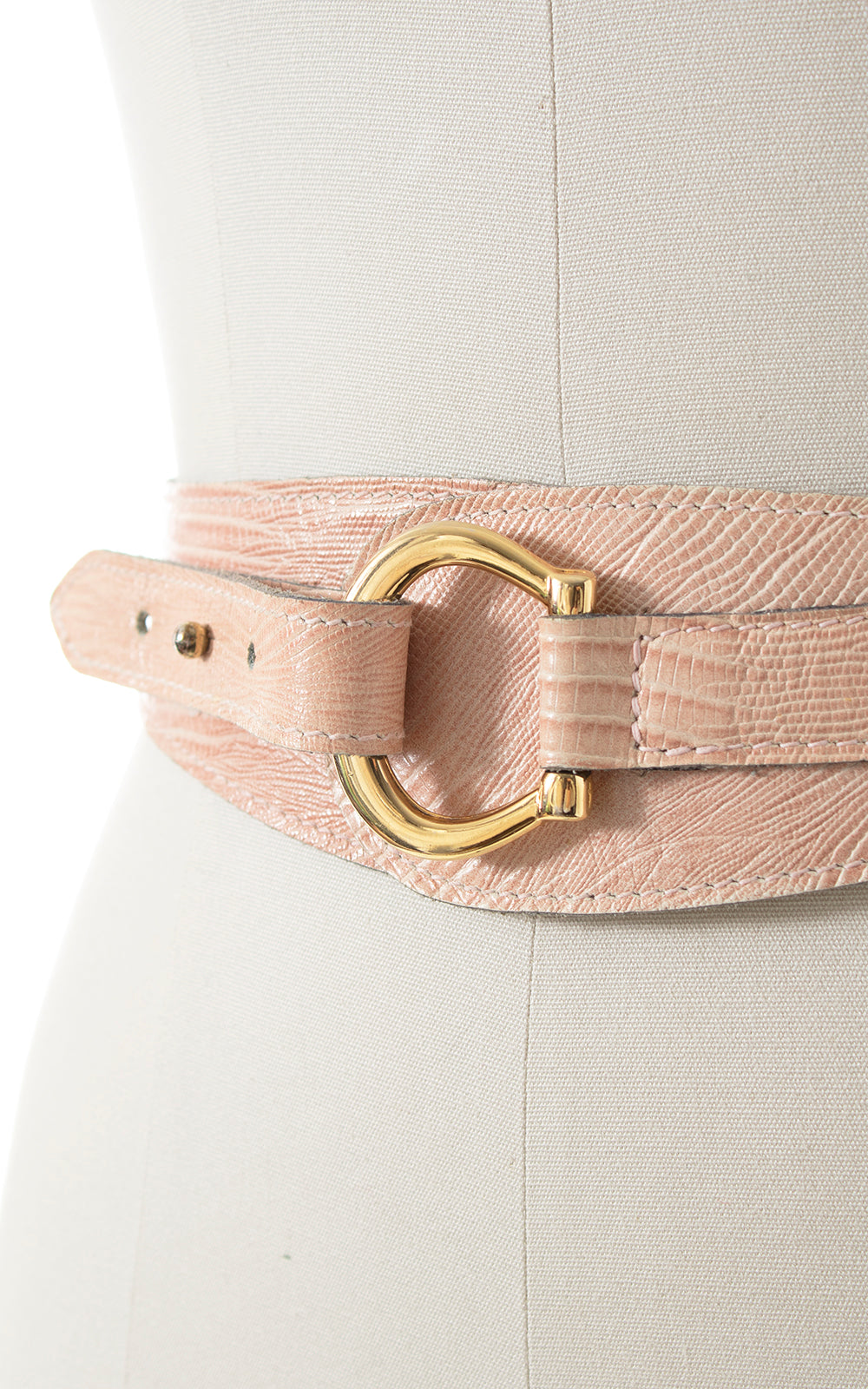 1950s Style CALDERON Pink Cinch Belt | small/medium