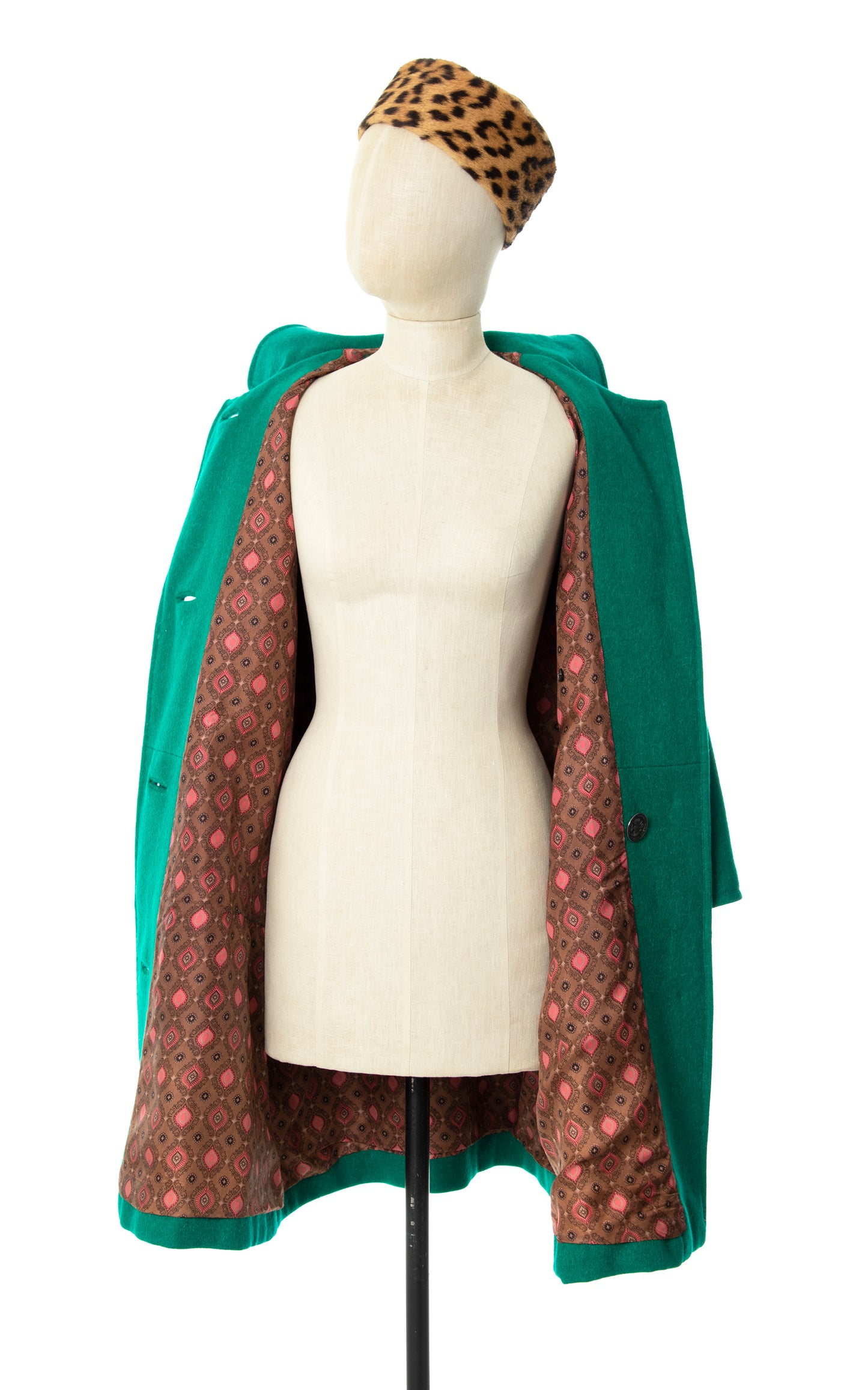 Vintage 1970s 70s Austrian Green Wool Mohair Cape Coat | medium/large | Birthday Life Vintage