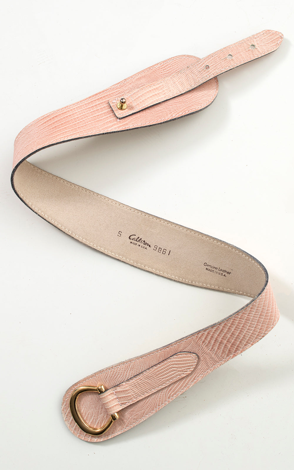 1950s Style CALDERON Pink Cinch Belt | small/medium