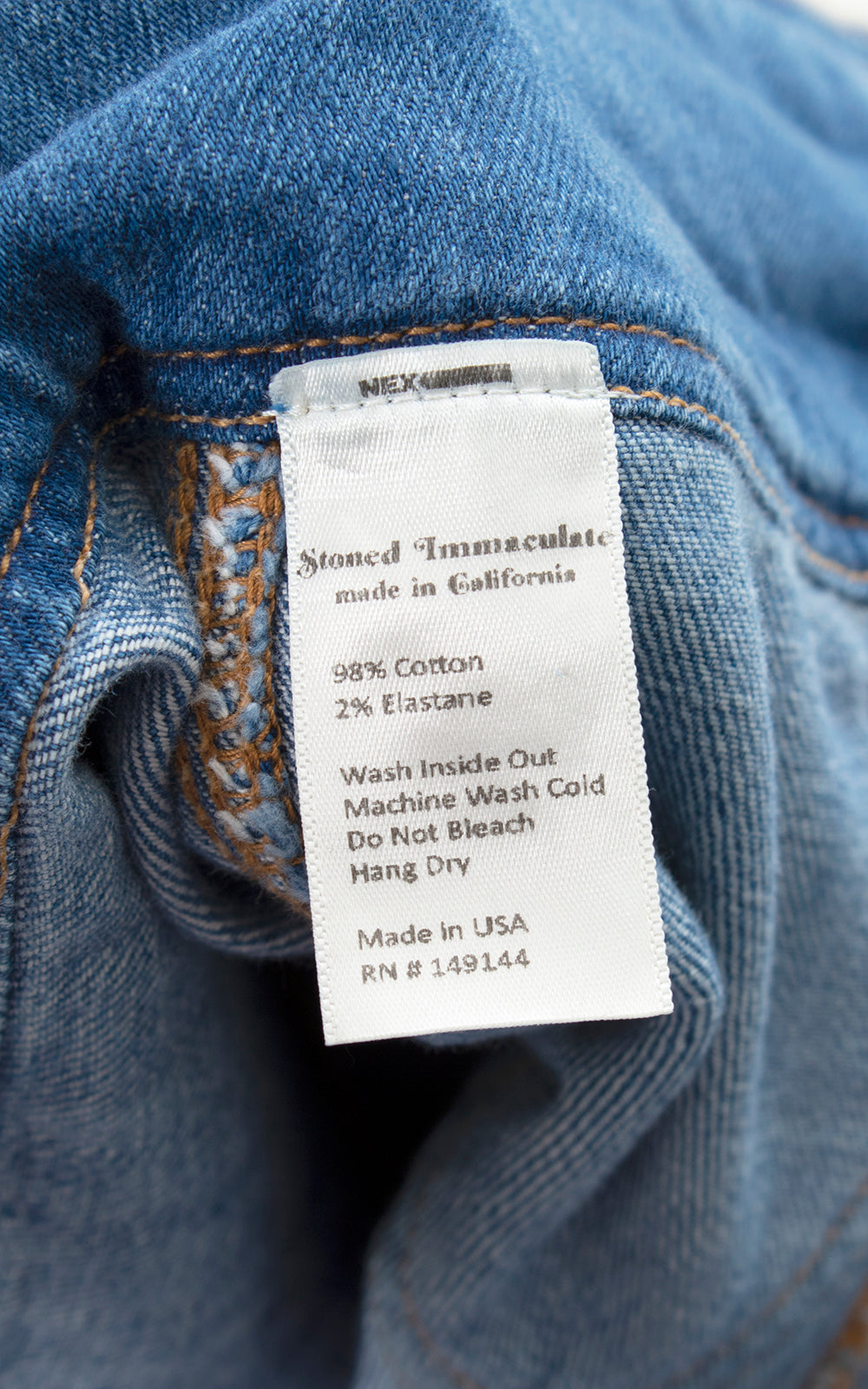 Modern STONED IMMACULATE 1970s Style Star Jeans | medium/large