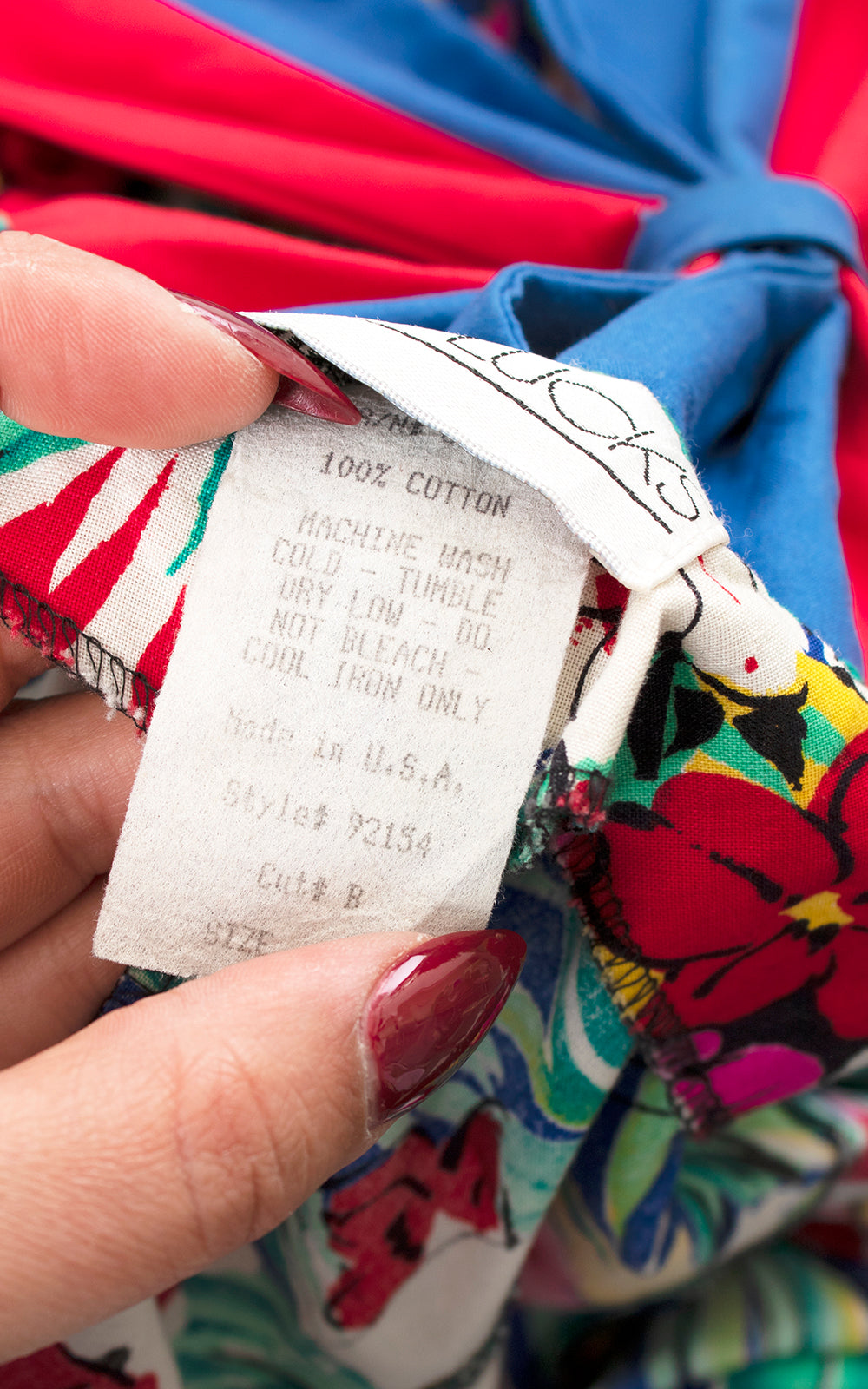 1980s Hawaiian Floral Color Block Shirtwaist Sundress | small/medium