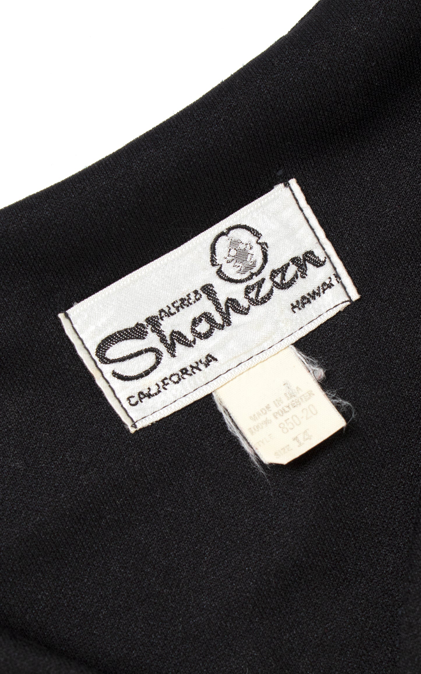 Vintage 70s 1970s ALFRED SHAHEEN Border Print Palazzo Jumpsuit with Chiffon Sleeves Birthday Life Vintage