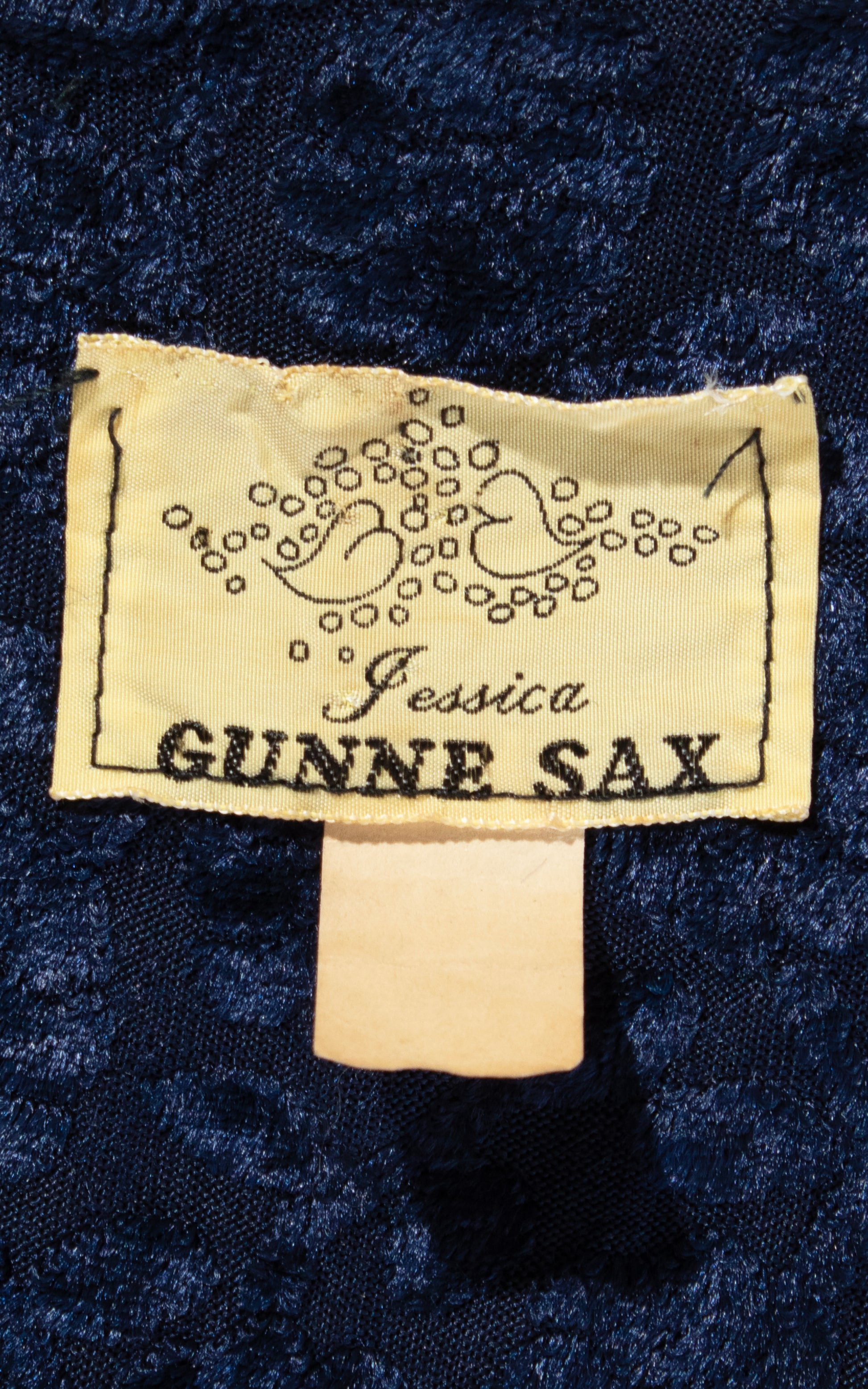 Vintage 70s 1970s GUNNE SAX Hearts Label Blue Burnout Velvet Lace Up Maxi Dress BirthdayLifeVintage